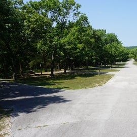 The "major highway" within the campgrounds.