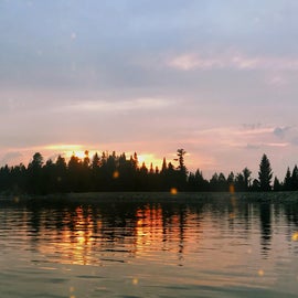 Sunset at Icehouse Reservoir.