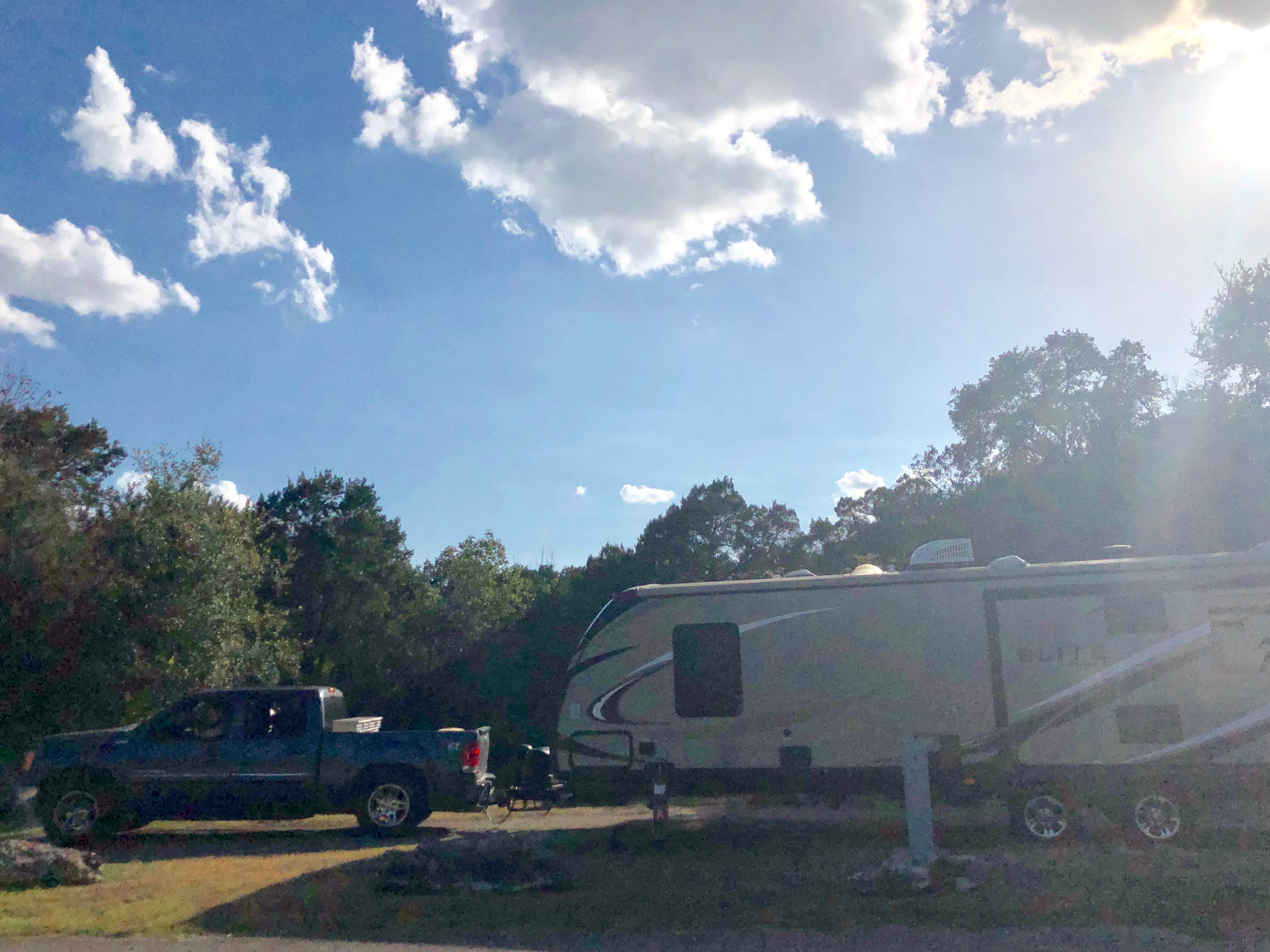Paige M.'s photo of rv camping at Meridian State Park Campground near Whitney, TX