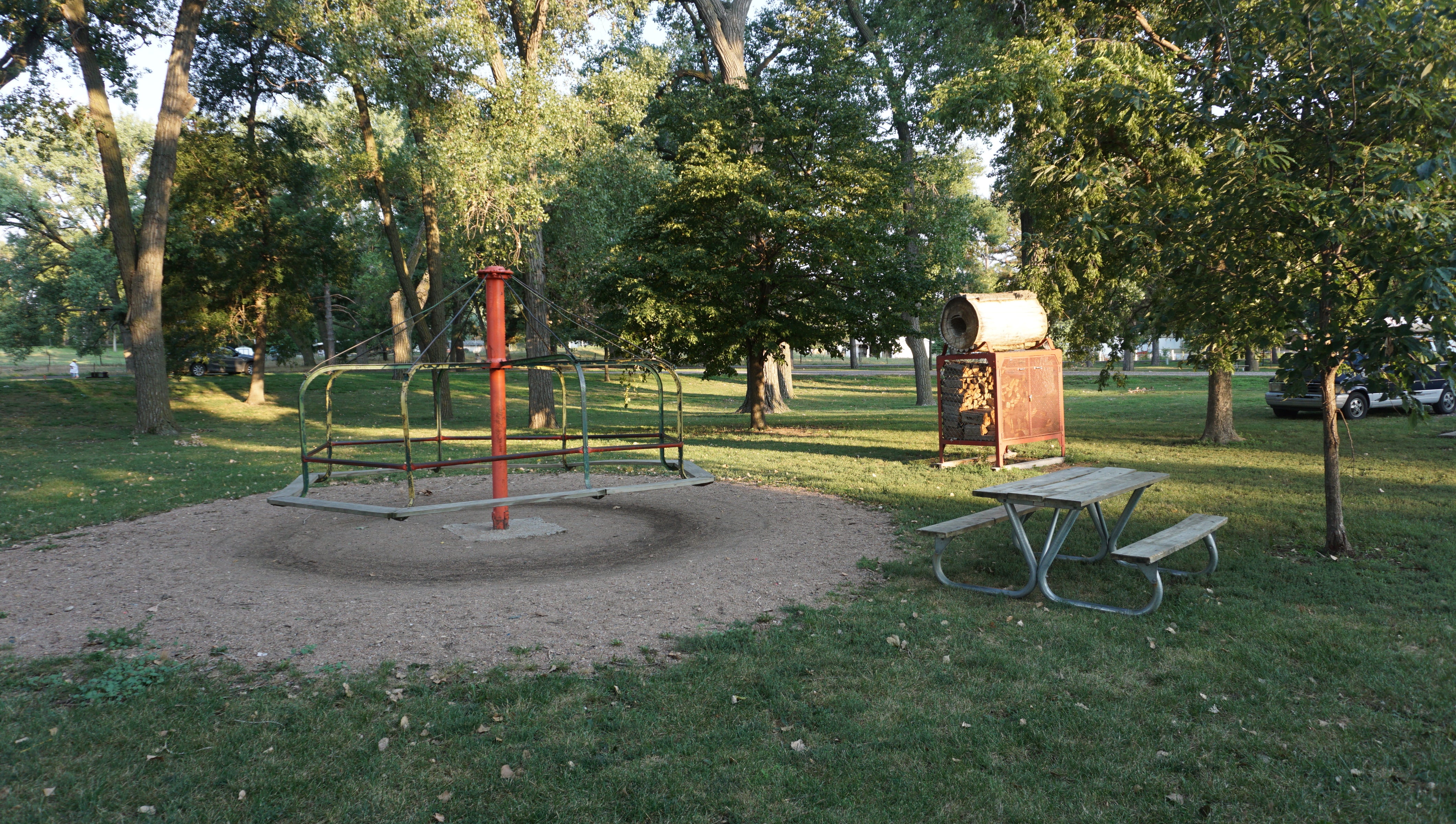 One of the playground areas in the park