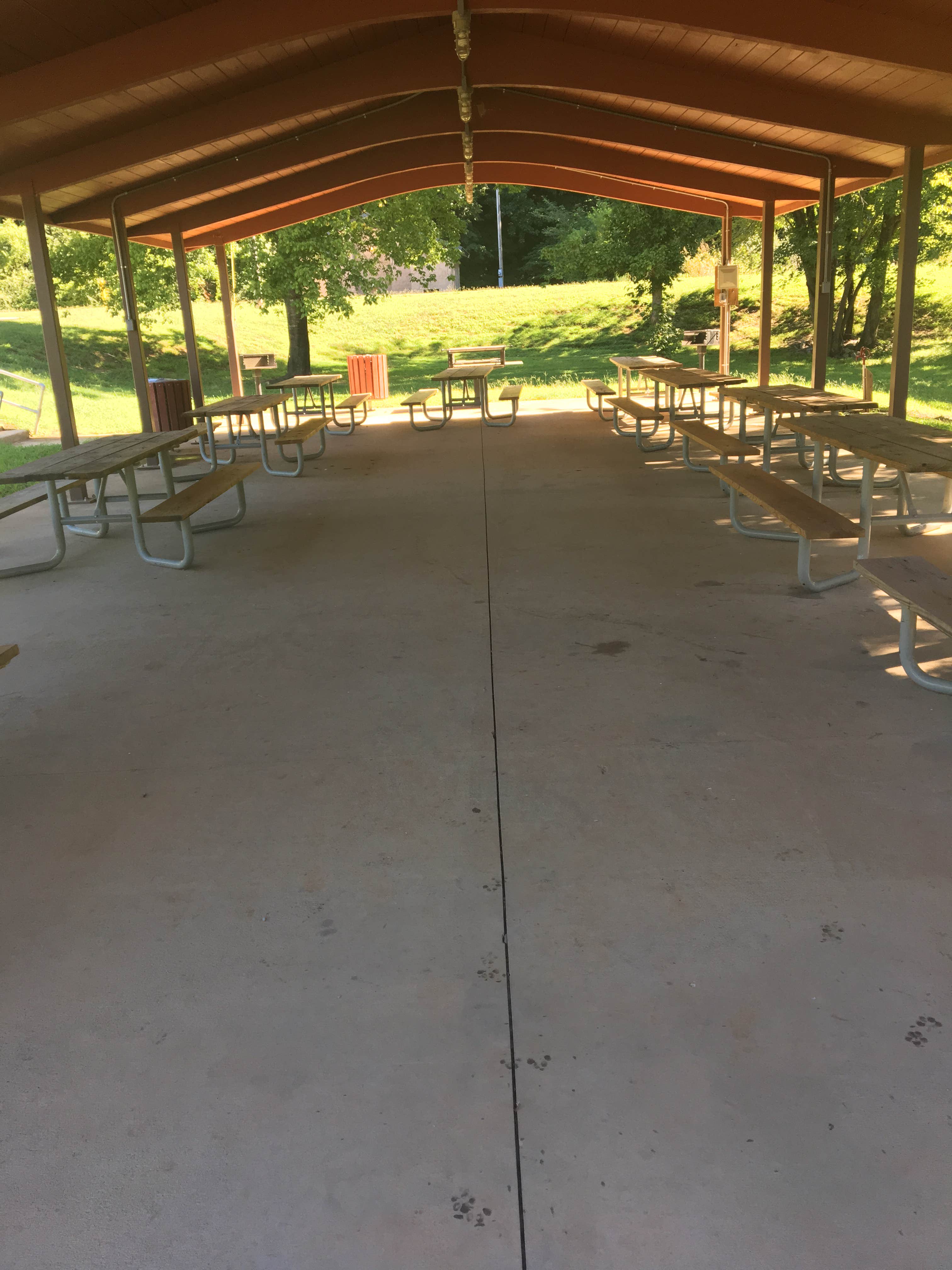 The large pavilion is wheelchair accessible 