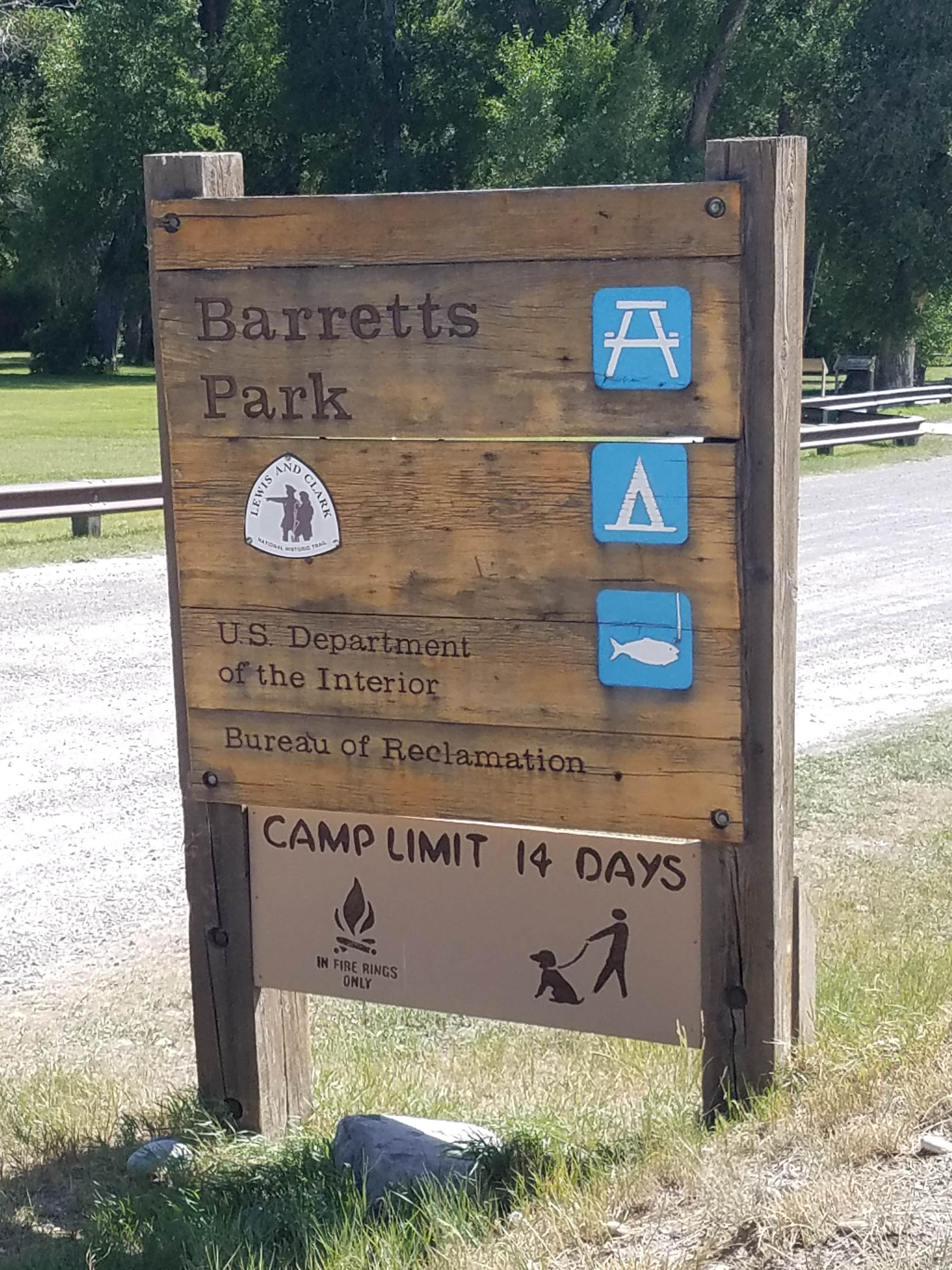 Barretts Station Park Campground Dillon, MT