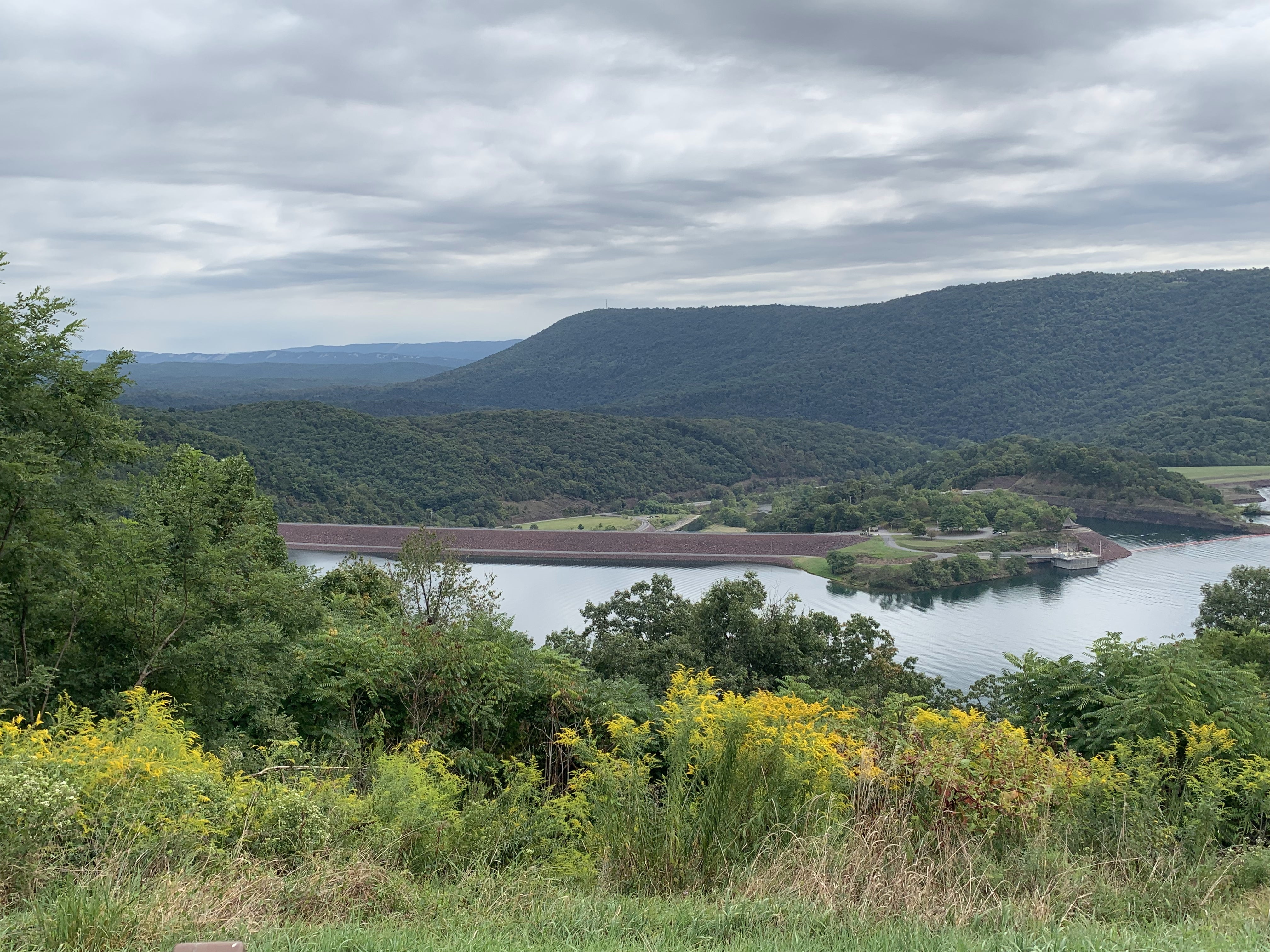Raystown Lake Dam from Ridenour Overlook