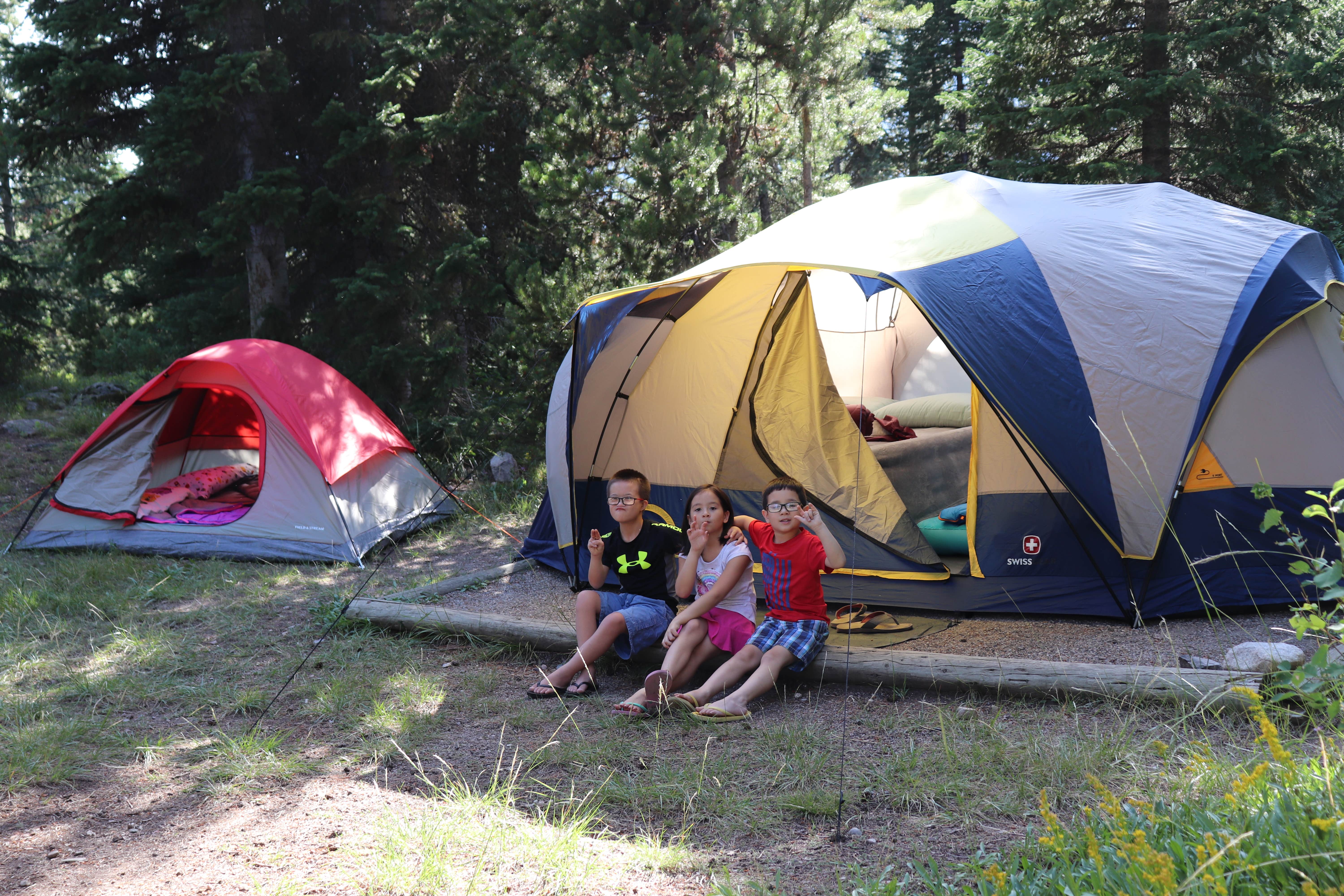 Christopher G.'s photo of tent camping at Jenny Lake Campground — Grand Teton National Park near Wilson, WY