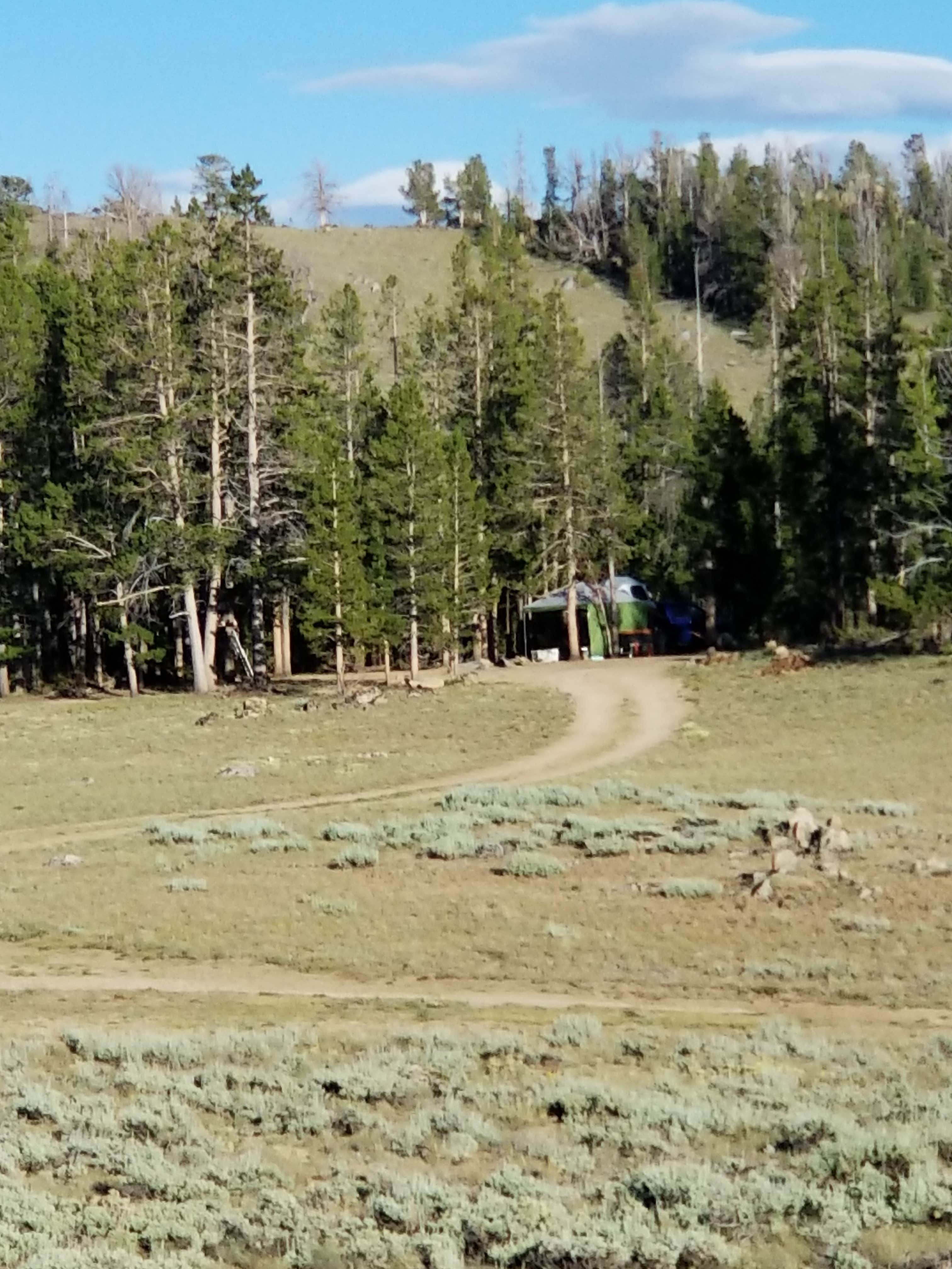 Glen B.'s photo of a dispersed camping area at Christina Lake Trailhead Dispersed Sites near Farson, WY