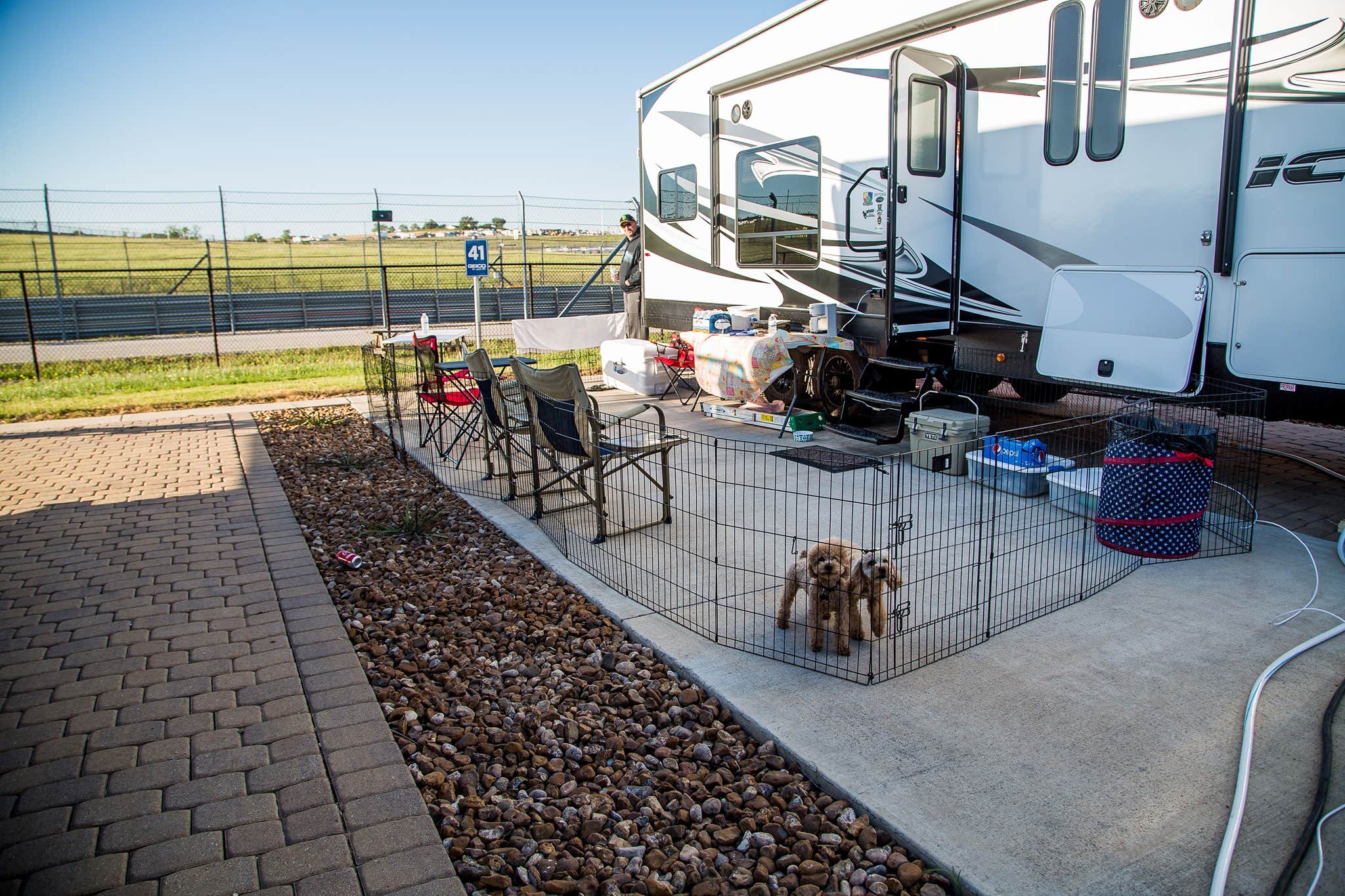 Allie S.'s photo of camping with pets at COTA RV Park near West Lake Hills, TX