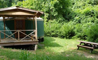 Jean C.'s photo of a cabin at Boston Harbor Islands State Park Campground near Mansfield Center, MA