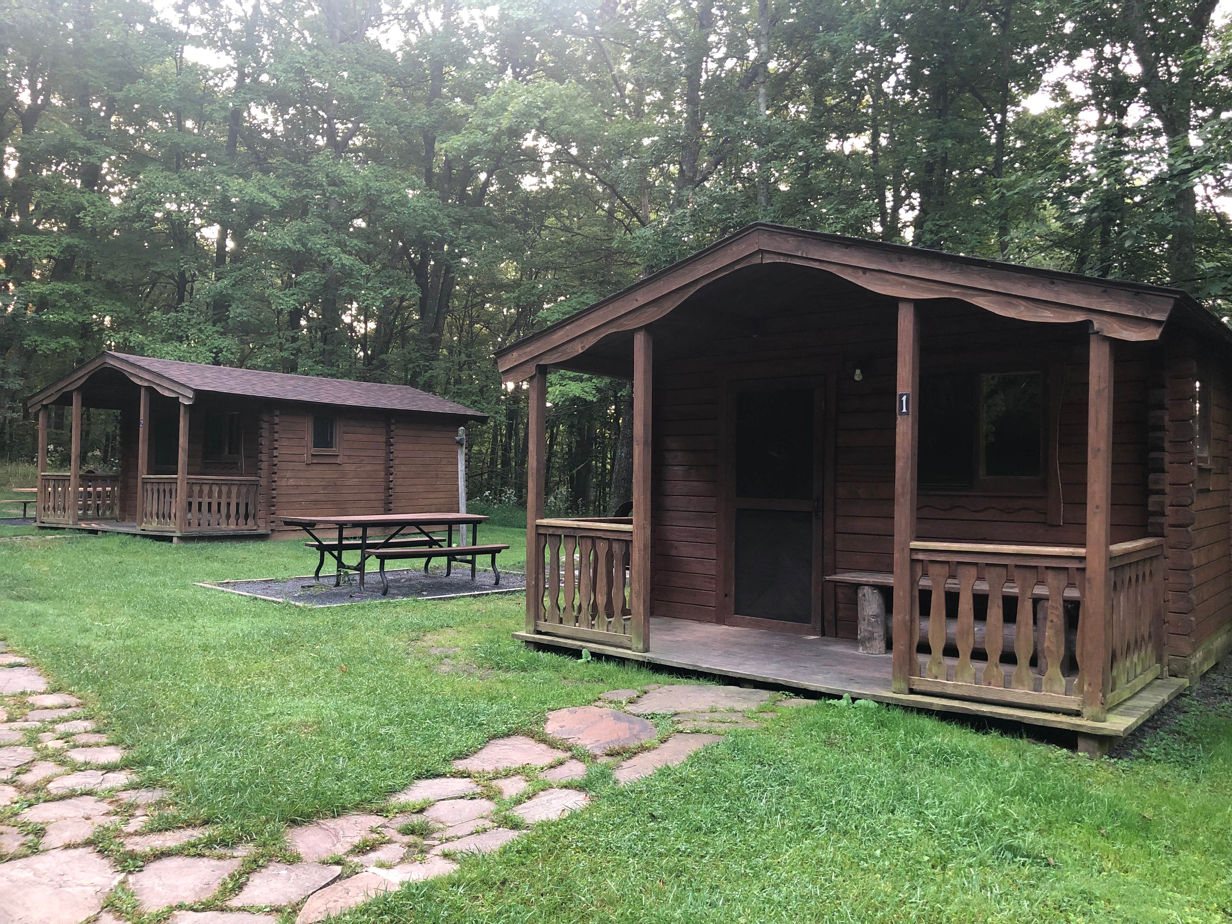 Lee D.'s photo of glamping accommodations at Deep Creek Lake State Park Campground near Grantsville, MD