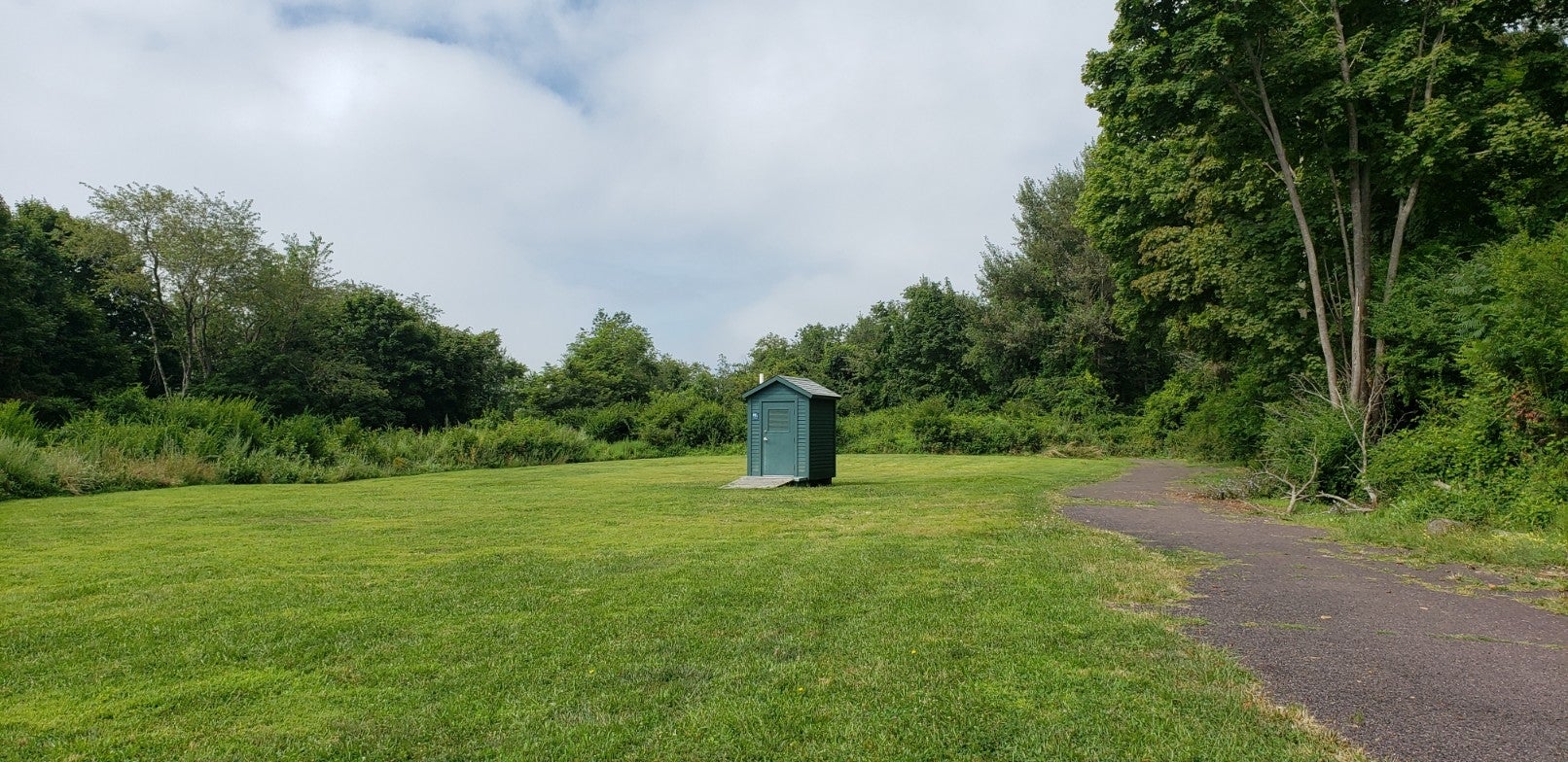 Group campsites have picnic tables, grills, and a composting toilet.