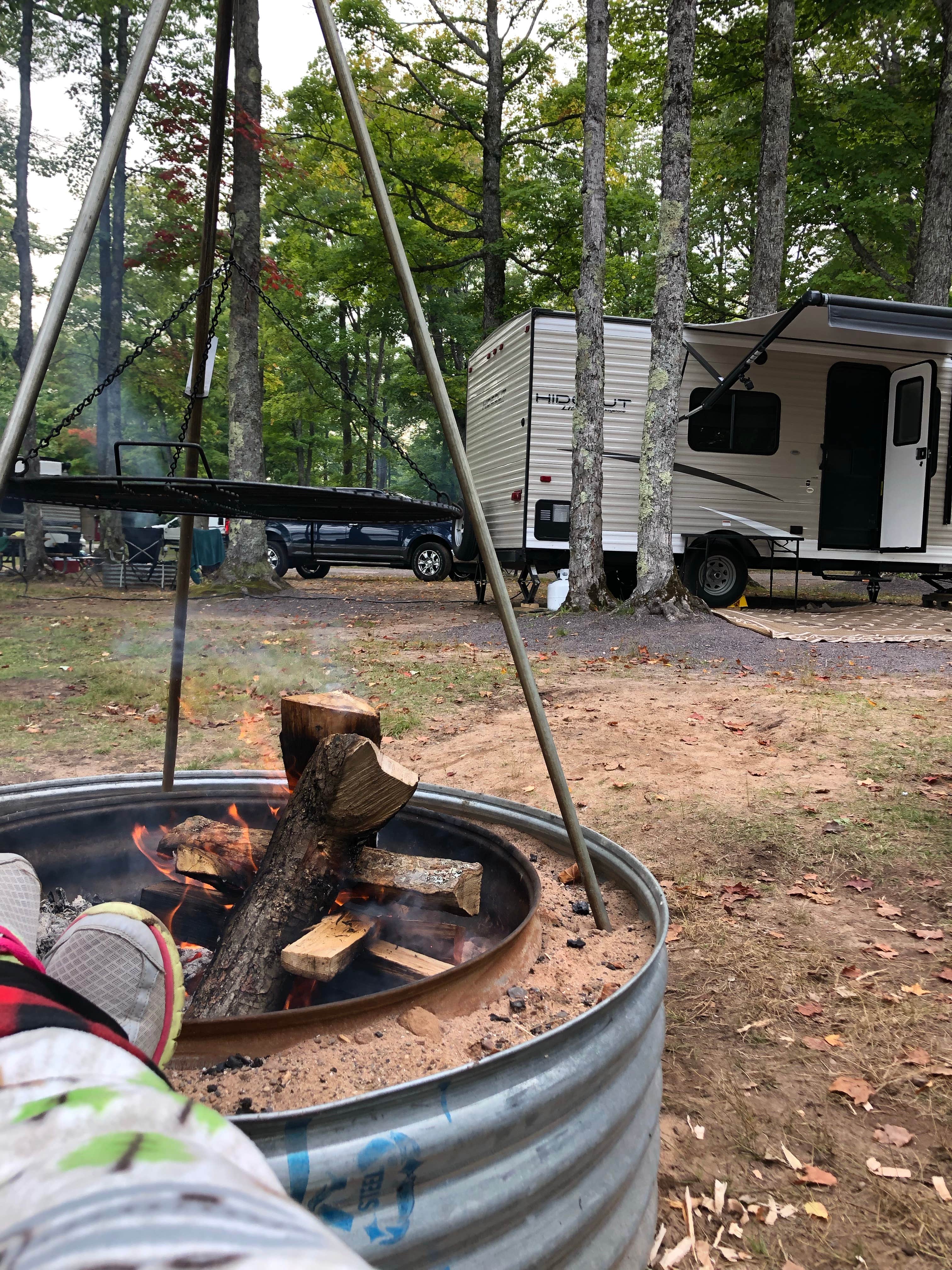 Katilyn P.'s photo of rv camping at Twin Lakes State Park Campground near Bruce Crossing, MI