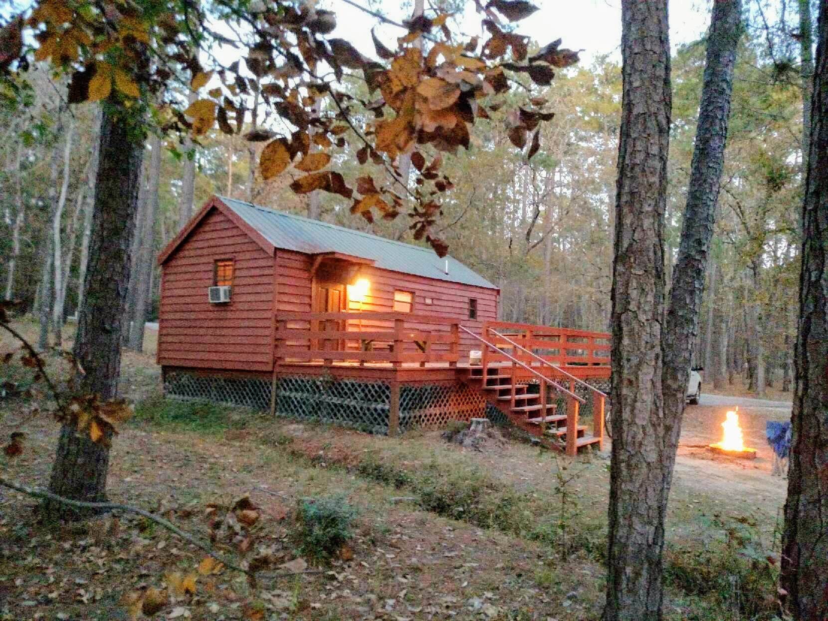 Jackie M.'s photo of glamping accommodations at Tombigbee Lake - AC Indian Reservation near Steinhagen Lake