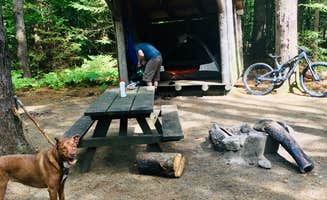 Mackenzie Z.'s photo of camping with pets at Bradbury Mountain State Park Campground near Brunswick, ME