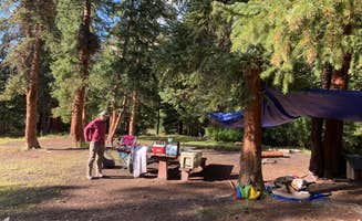 Mishel W.'s photo of tent camping at Portal Campground near Gunnison, CO