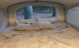 Jen V.'s photo of glamping accommodations at Martinak State Park Campground near Rehoboth Beach, DE