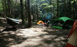 John W.'s photo of tent camping at Raven Cliff Falls near Toccoa, GA