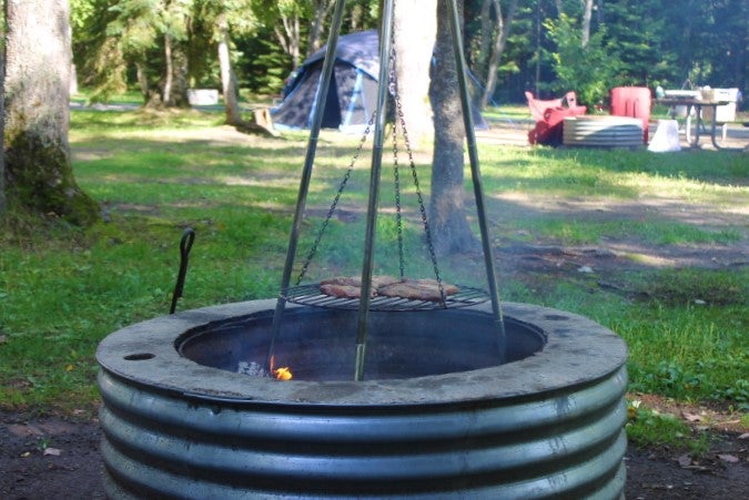 fire pit at site 38