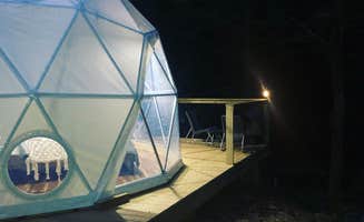 braden K.'s photo of tent camping at Glalmping Unplugged near Traphill, NC