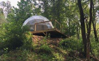 braden K.'s photo of glamping accommodations at Glalmping Unplugged near Statesville, NC