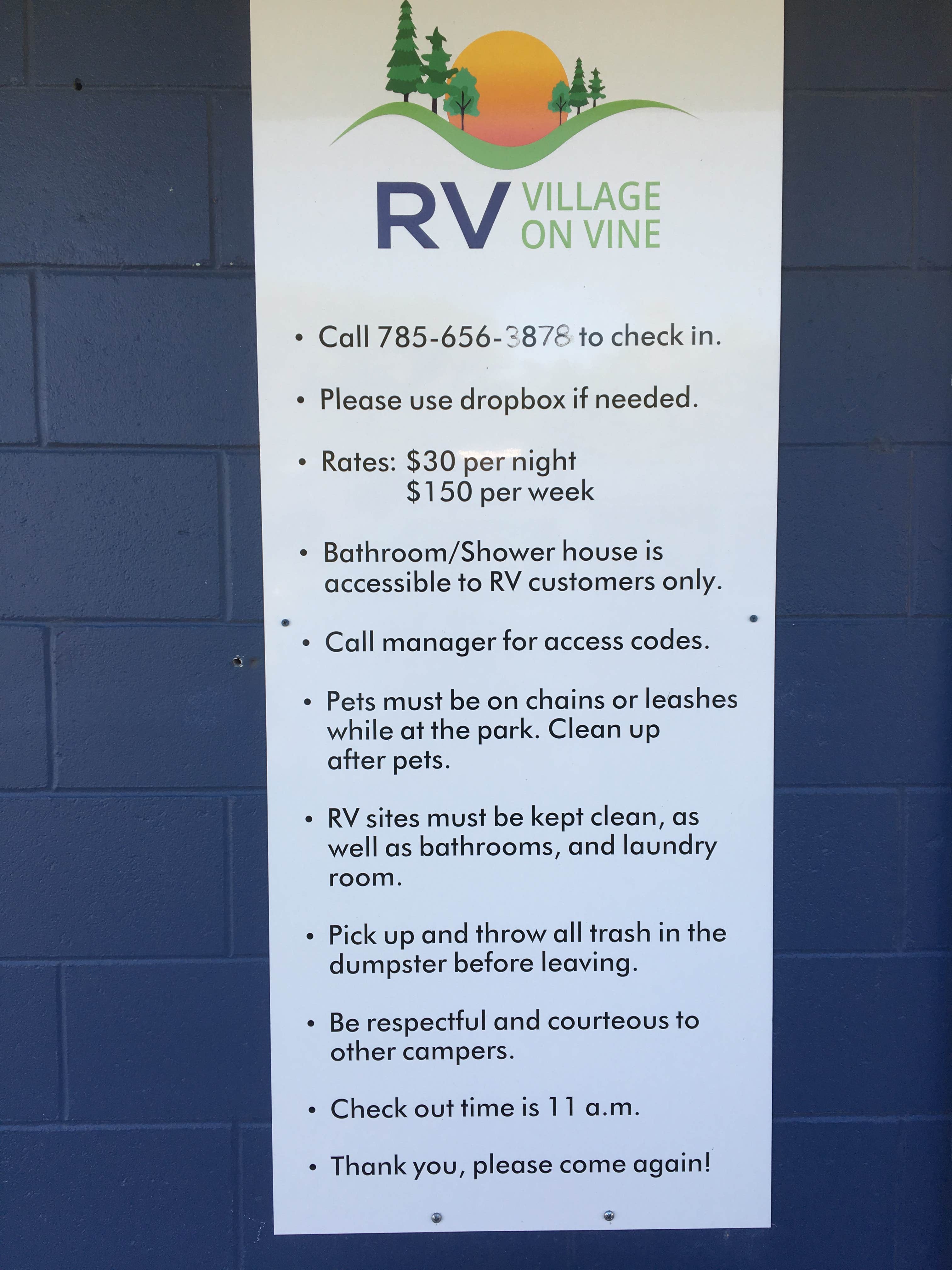 Camper-submitted photo at Sunflower RV Park near Bogue, KS