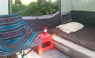 Mary G.'s photo of glamping accommodations at Eagle Creek Campground near Trout Lake, WA