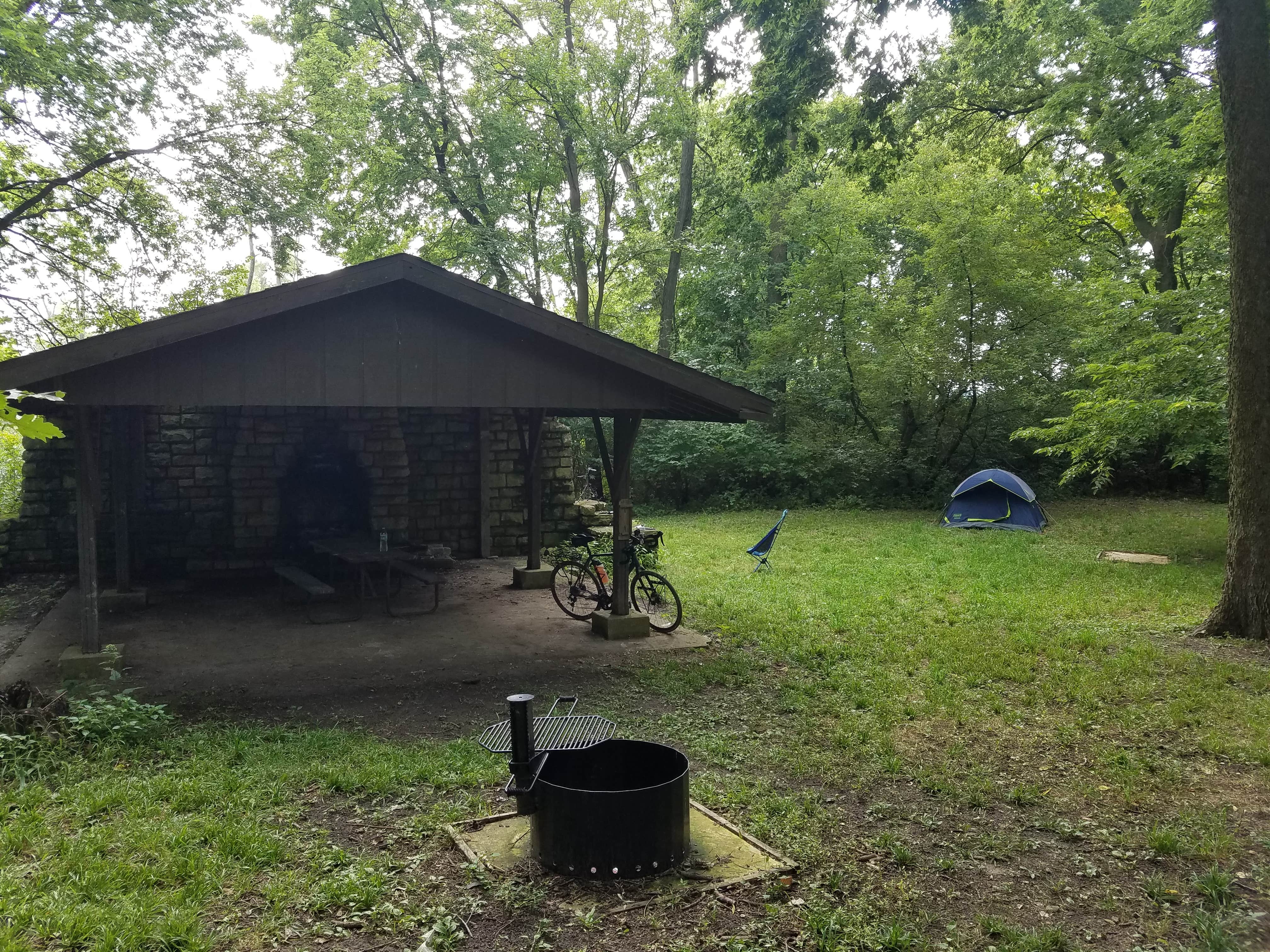 Scott N.'s photo of glamping accommodations at Buffalo Rock State Park Campground near Joliet, IL