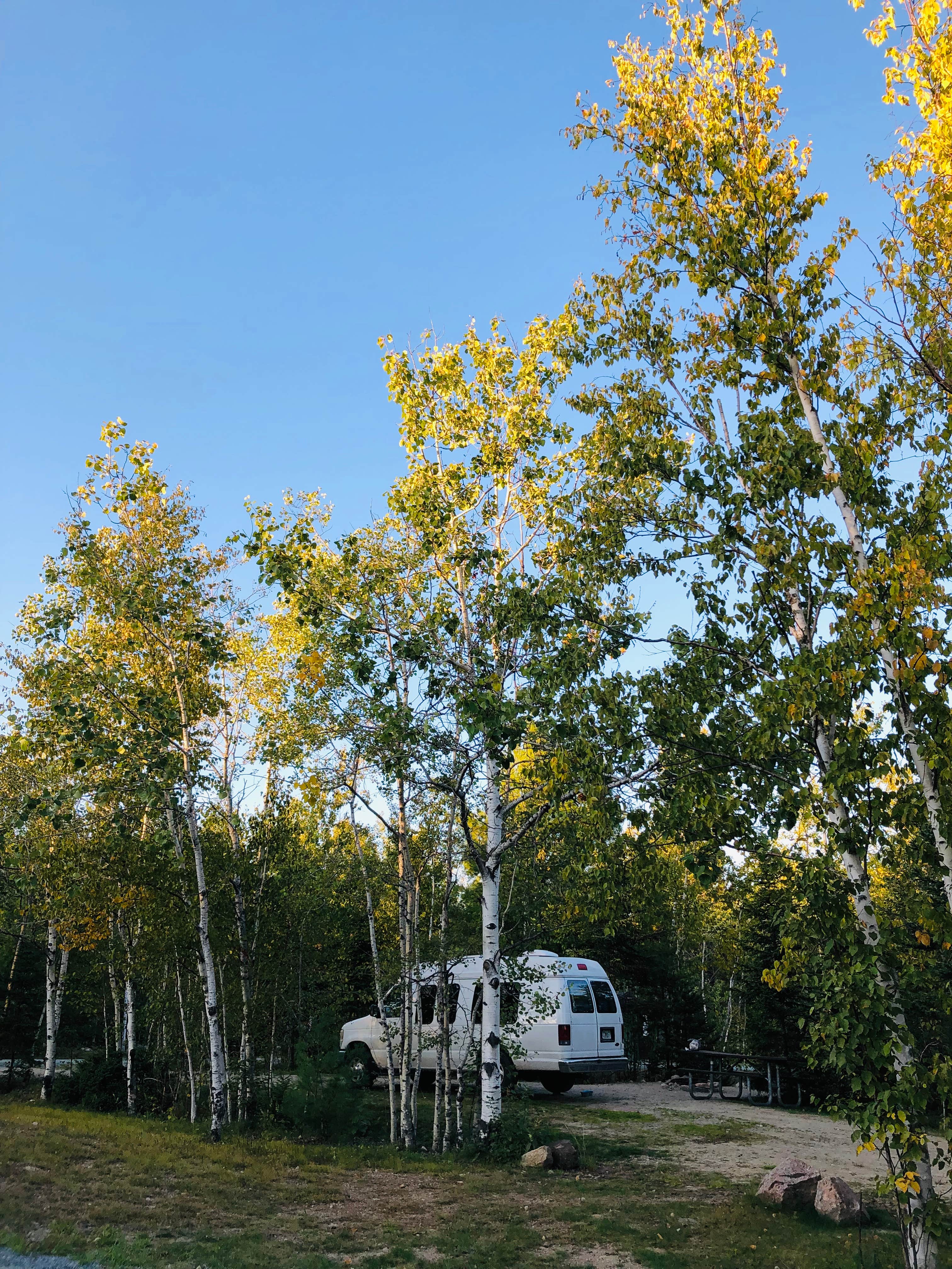 Rebecca A.'s photo of rv camping at Jericho Mountain State Park Campground near Stark, NH