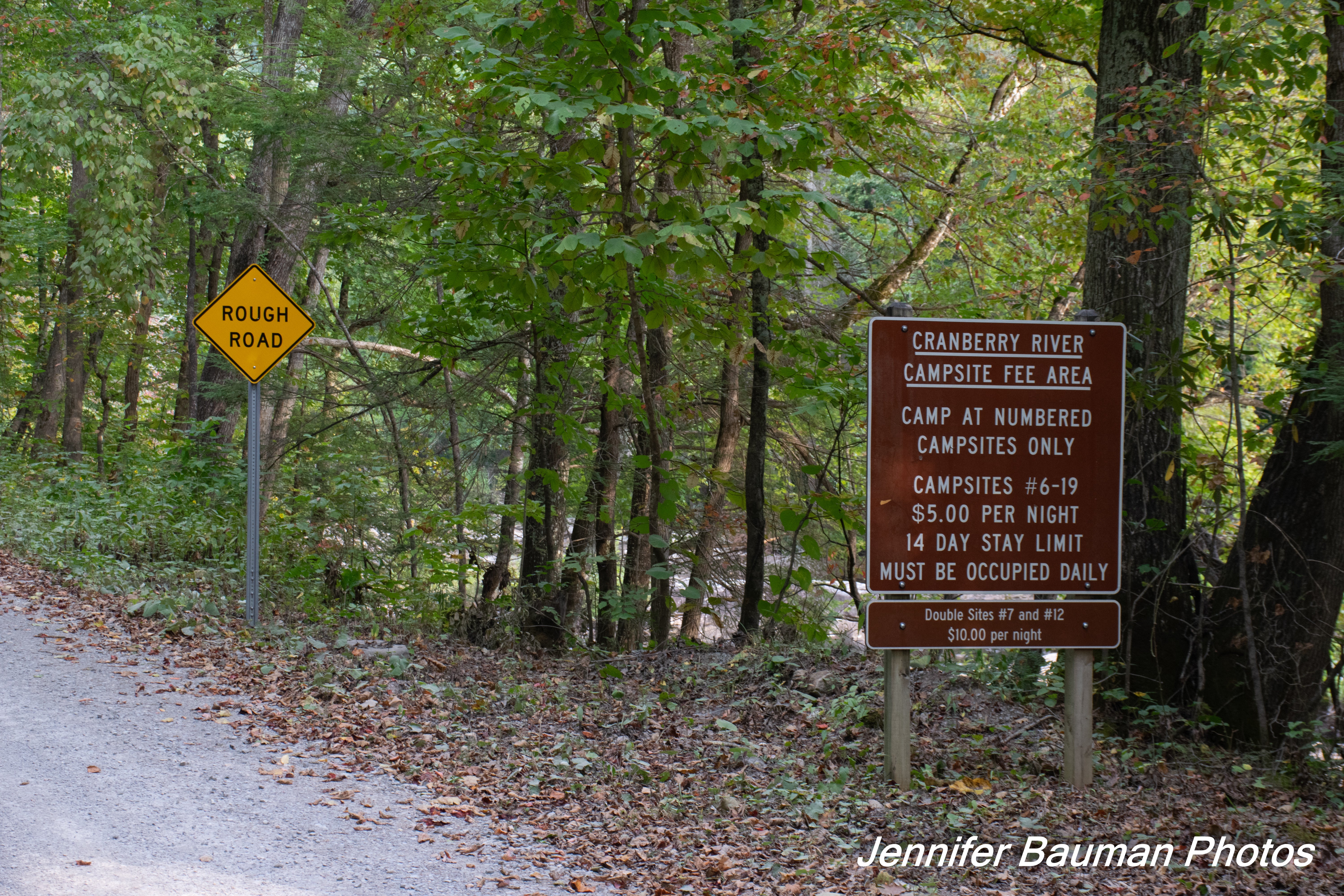 There are additional campsites along Forest Road 76
