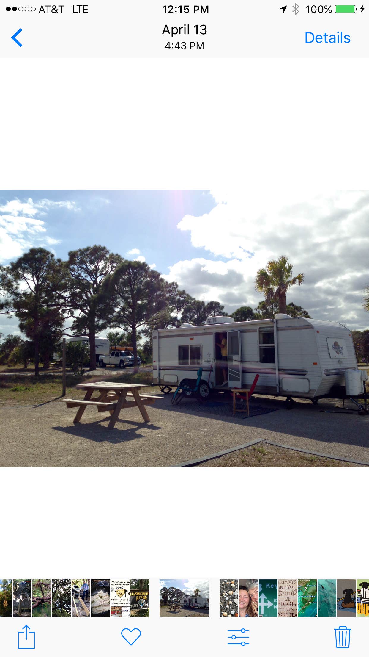 Rebecca E.'s photo of rv camping at Pine Grove Campground — Jonathan Dickinson State Park near North Palm Beach, FL