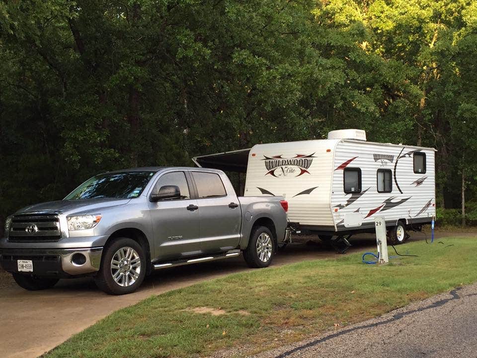 Tammie L.'s photo of rv camping at Liberty Grove Campground — Cooper Lake State Park Doctors Creek Unit near Arthur City, TX