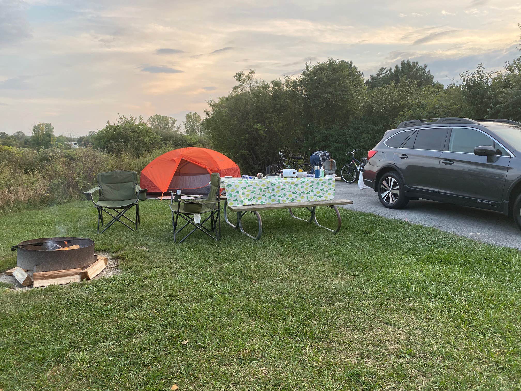 Jess P.'s photo of tent camping at Maumee Bay State Park Campground near Clyde, OH