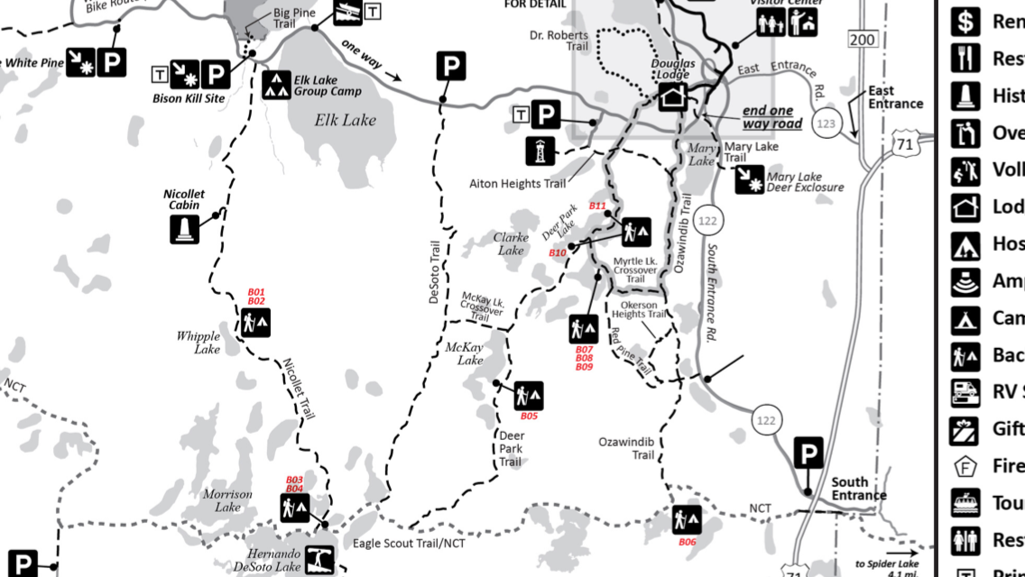 Iron Corner Lake Remote Backpacker Site — Itasca State Park Camping