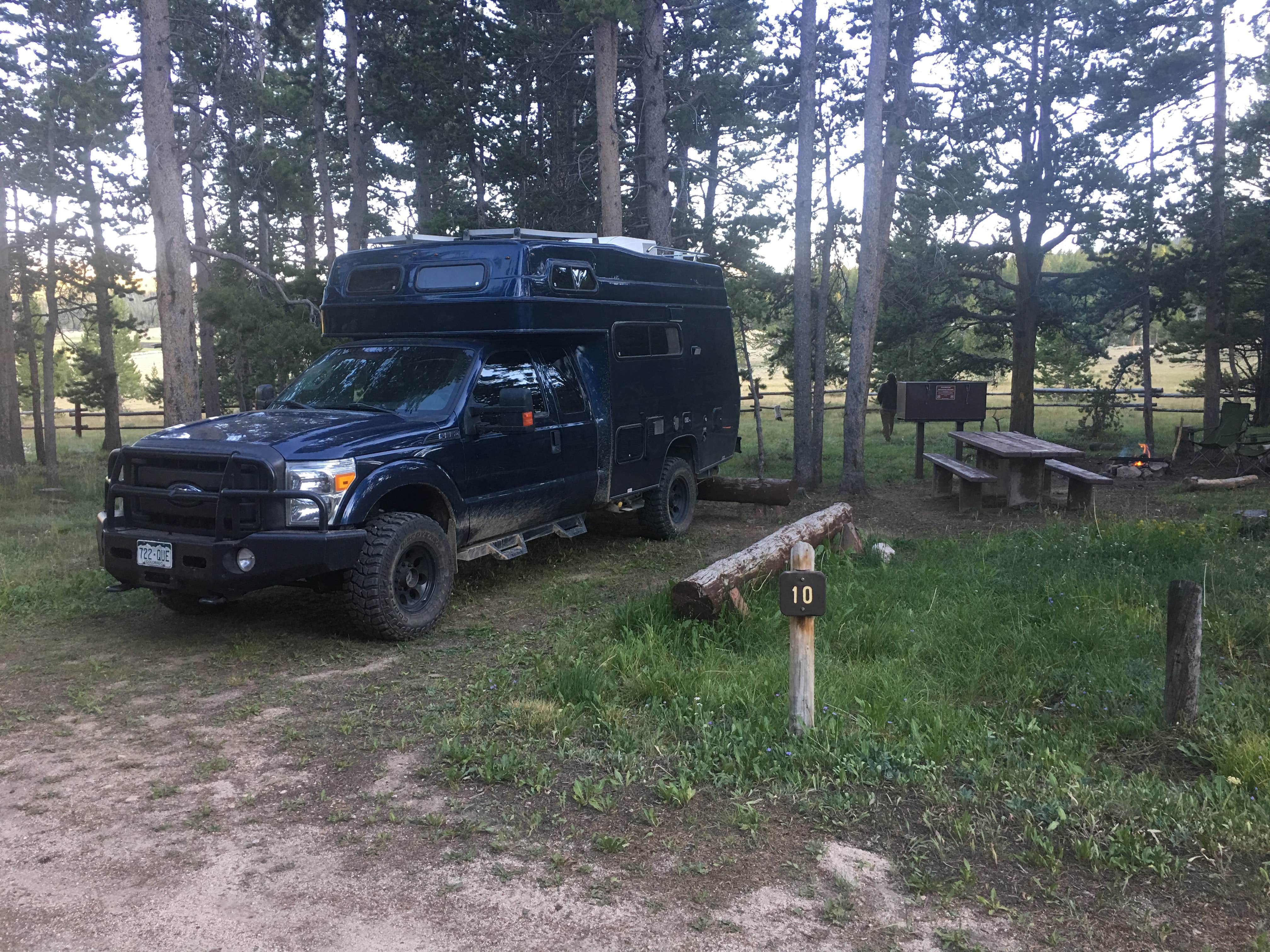 Camping near Bull Lake: Dickinson Creek, Lander, Wyoming