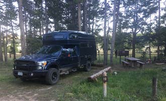 Camping near Bull Lake: Dickinson Creek, Lander, Wyoming