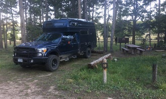 Camping near Bull Lake: Dickinson Creek, Lander, Wyoming