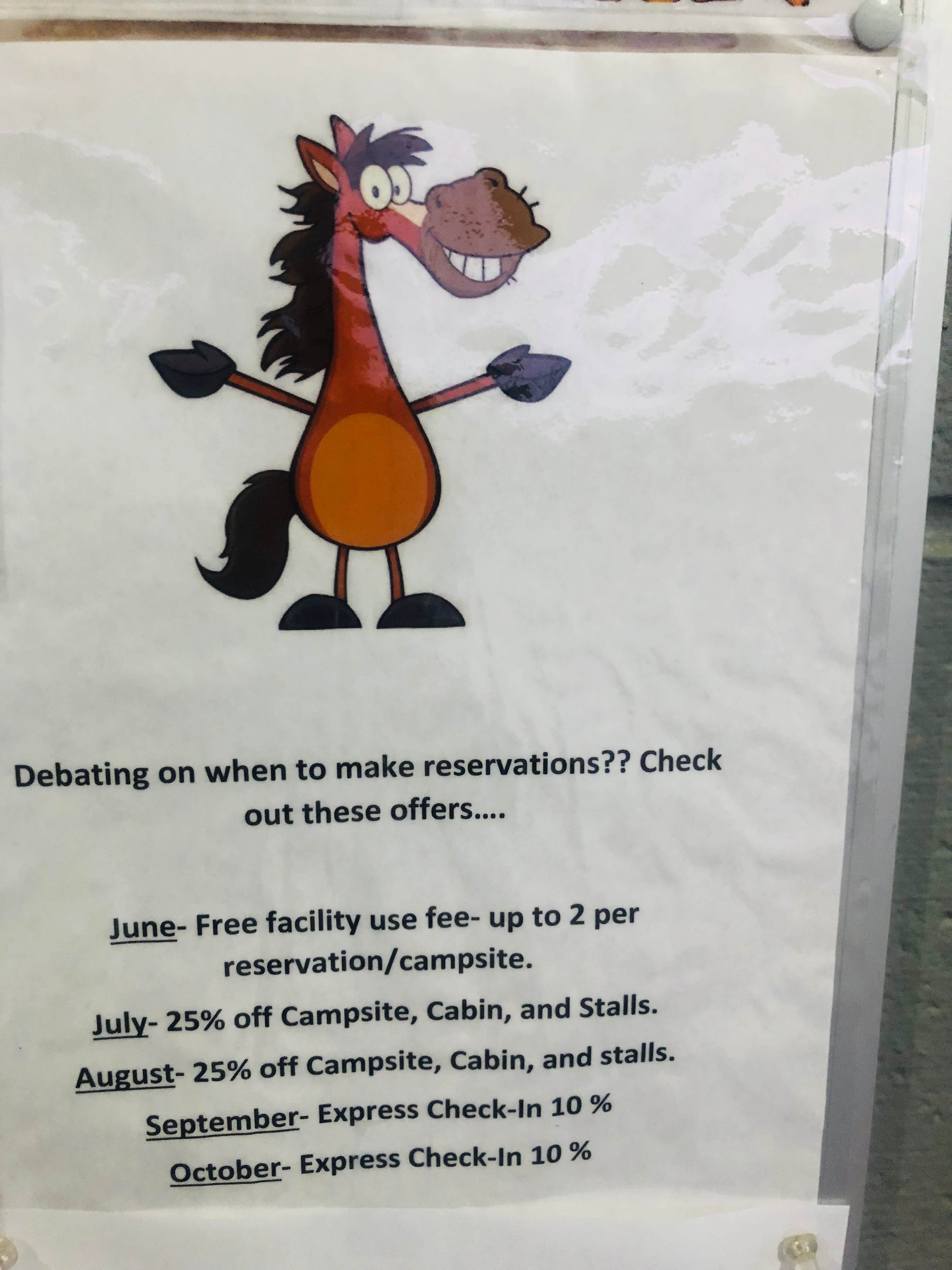 Shelly S.'s photo of camping with a horse at East Fork Stables in Tennessee