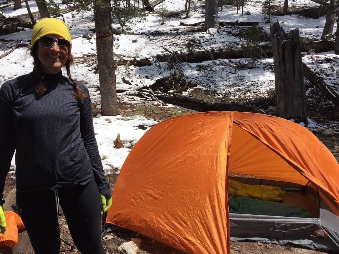 Kate W.'s photo of tent camping at Dry Lake Backpacking Campground near Idyllwild-Pine Cove, CA