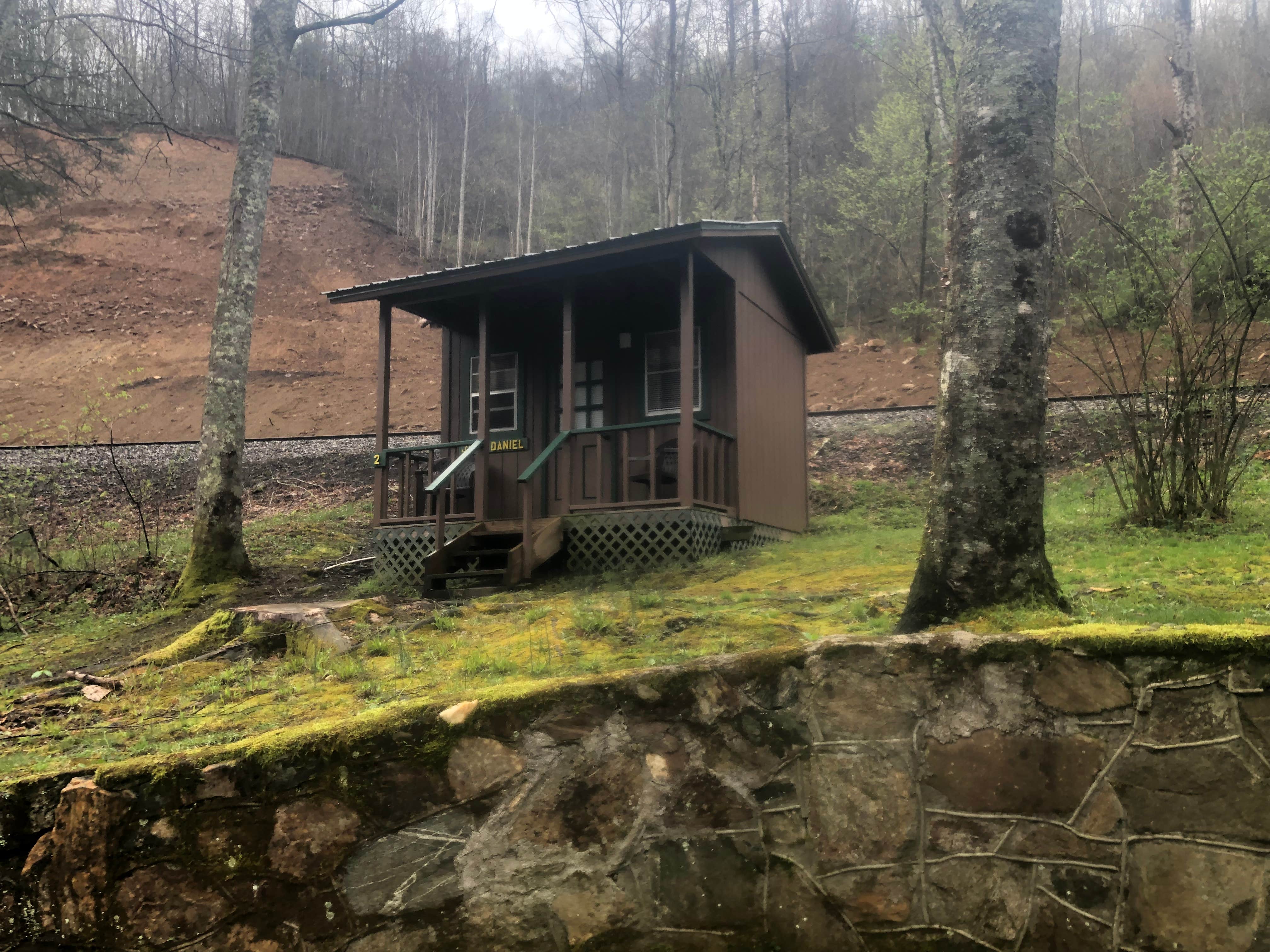 Shelly S.'s photo of a cabin at Moonshine Creek Campground near Pisgah Forest, NC
