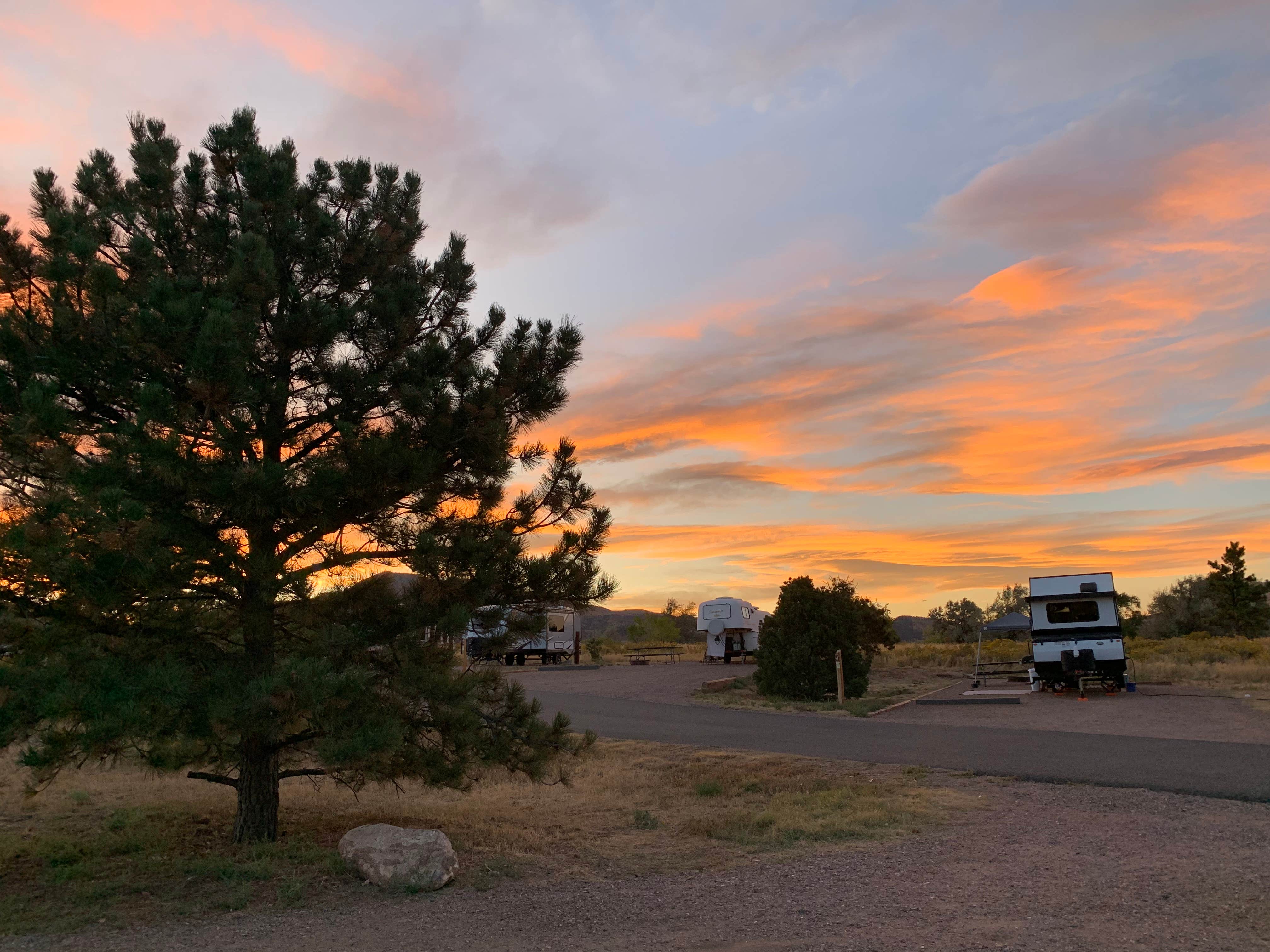 Abigail C.'s photo of rv camping at Indian Paintbrush Campground—Bear Creek Lake Park near Pleasant View, CO