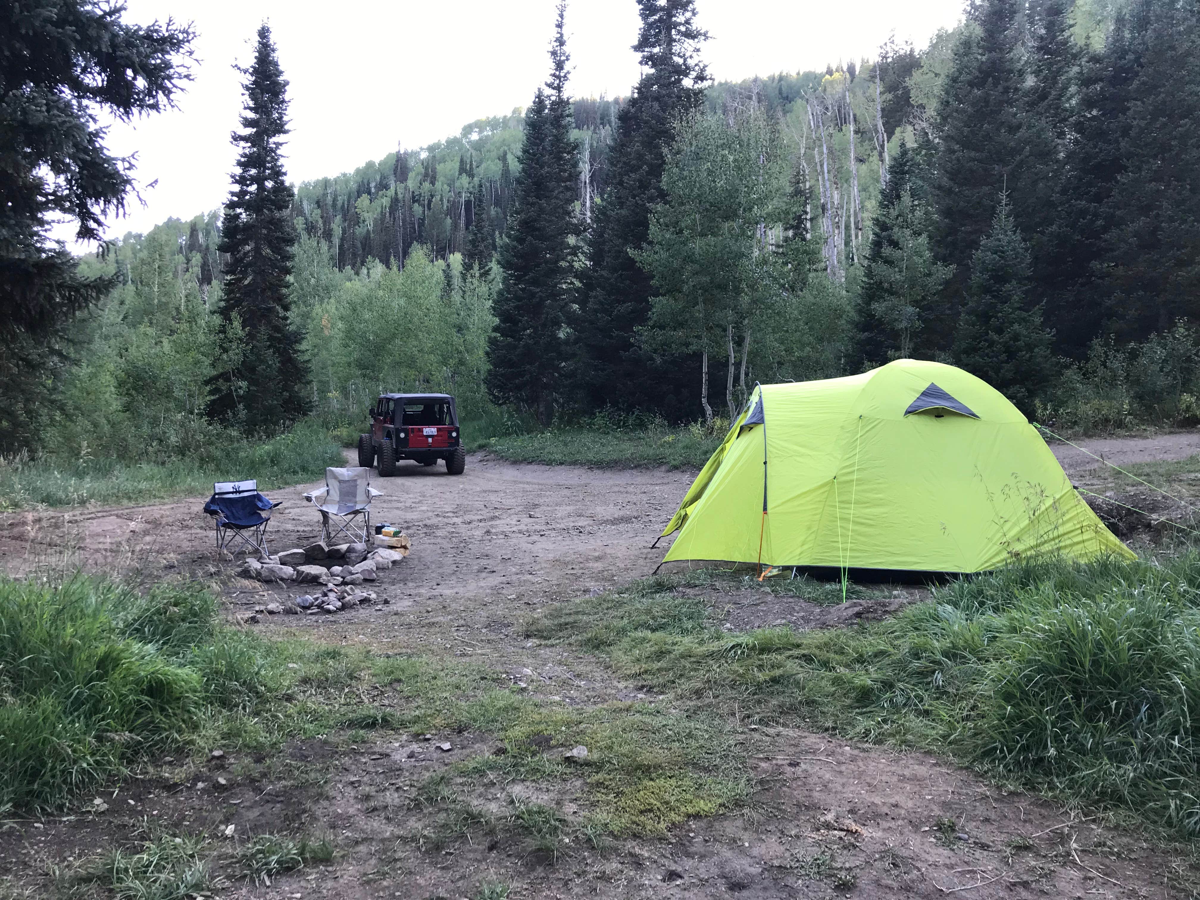 Jenny R.'s photo of a dispersed camping area at Mineral Basin Dispersed near Murray, UT