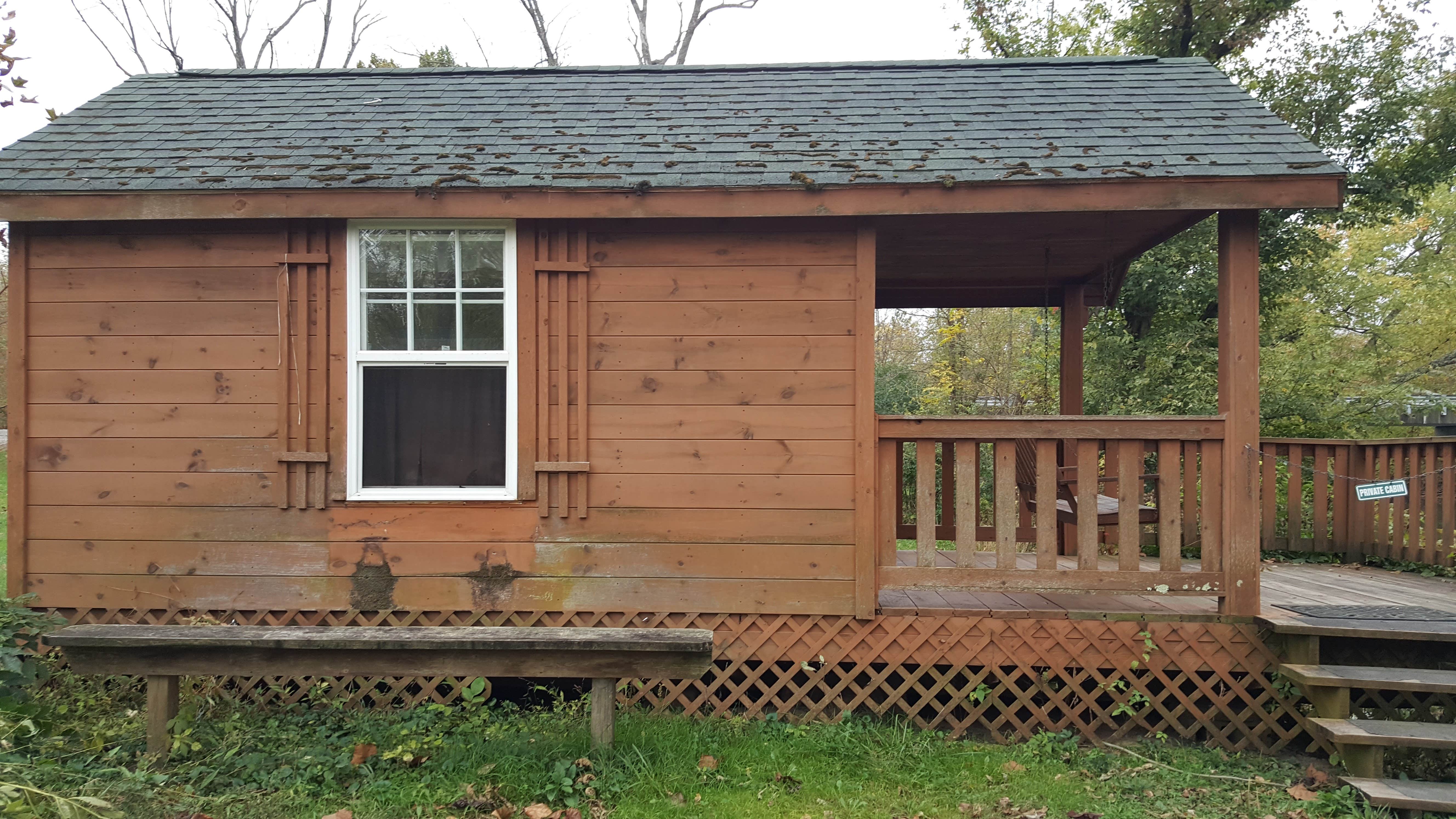 Kenpocentaur K.'s photo of glamping accommodations at Morgan’s Canoe and Outdoor Adventure near Blue Ash, OH