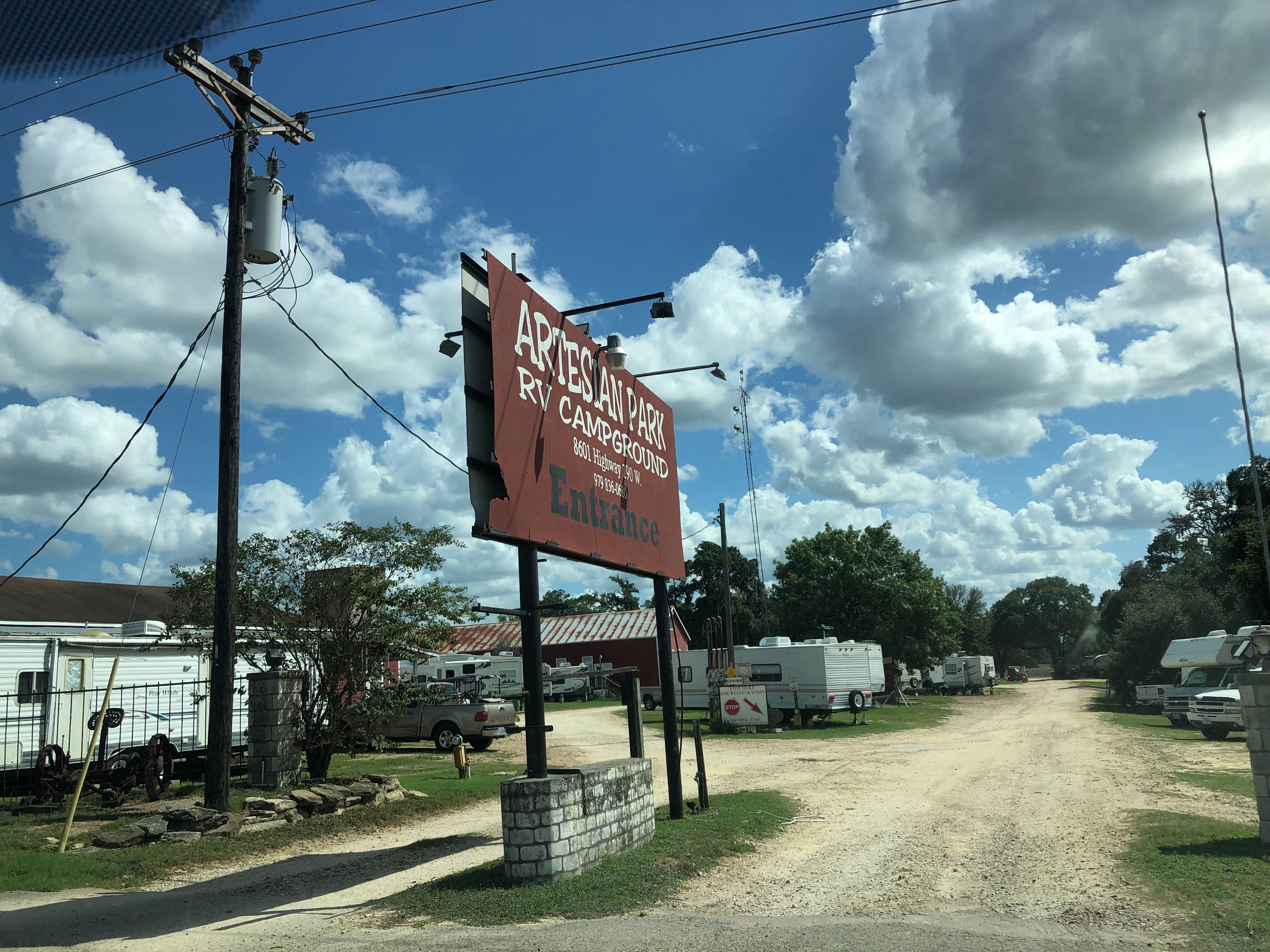 Camper-submitted photo at Artesian RV Campground near Brenham, TX