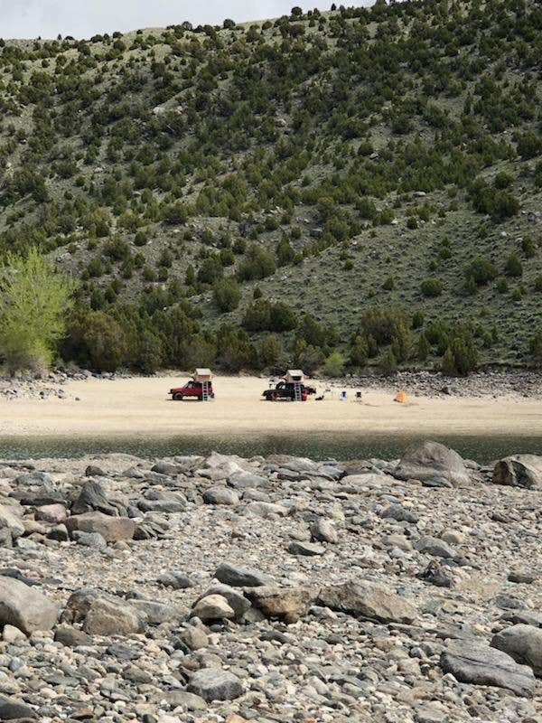 Camper-submitted photo at Bull Lake near Riverton, WY