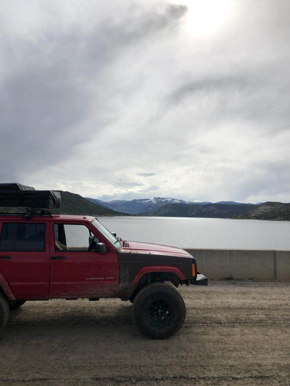 Camper-submitted photo at Bull Lake near Riverton, WY