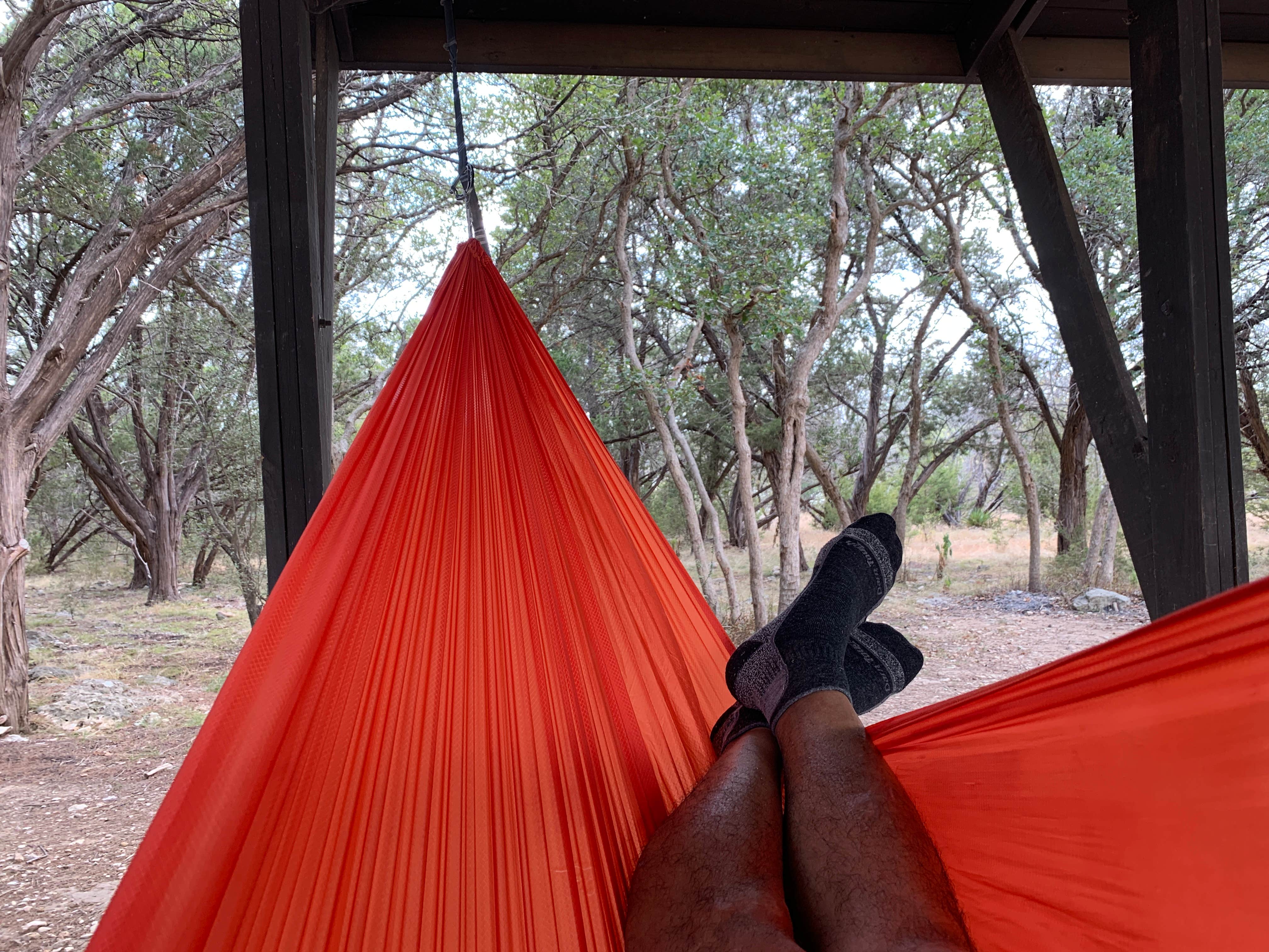 Troy W.'s photo of tent camping at Russell Park near Marble Falls, TX