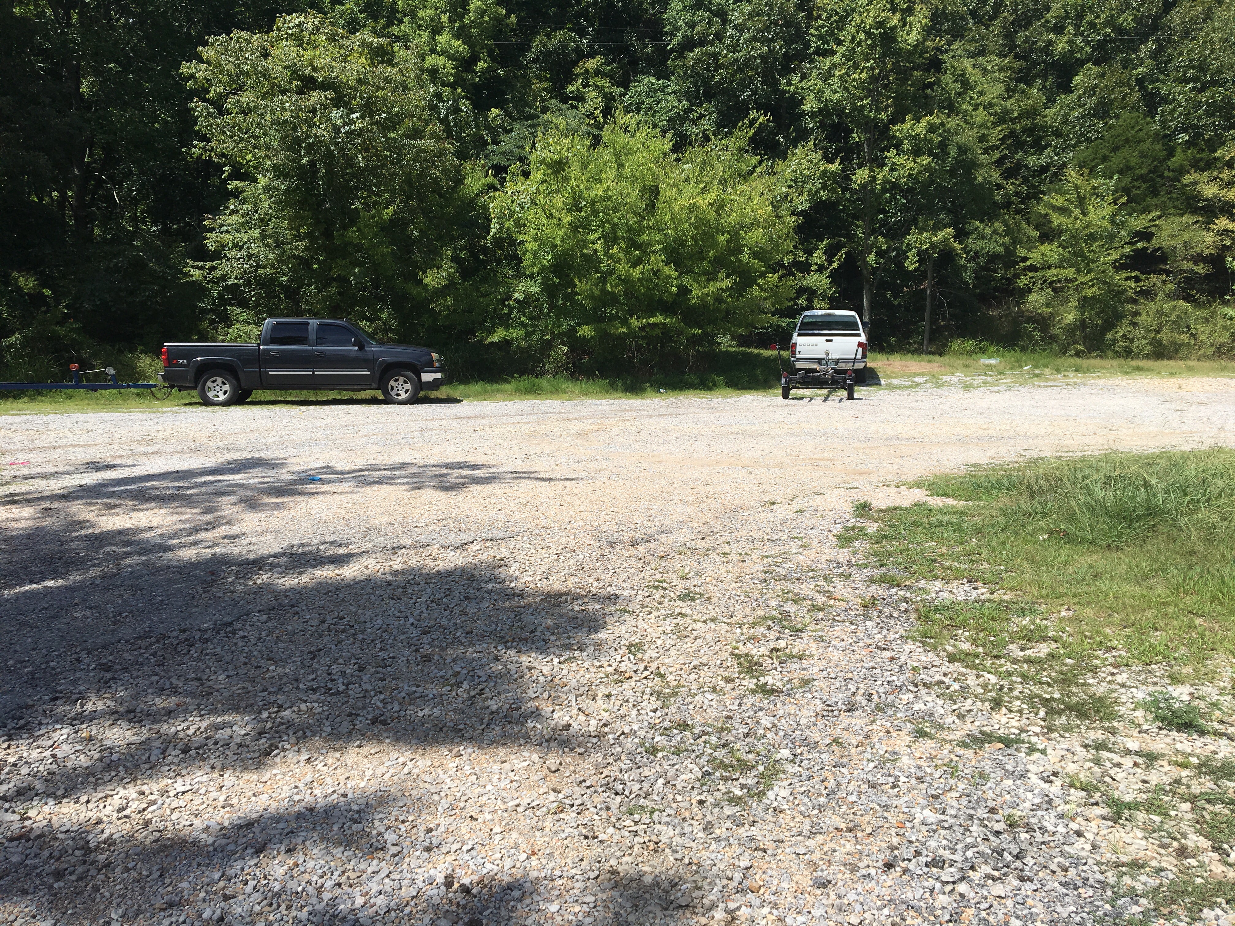 Area to park in right across from boat ramp