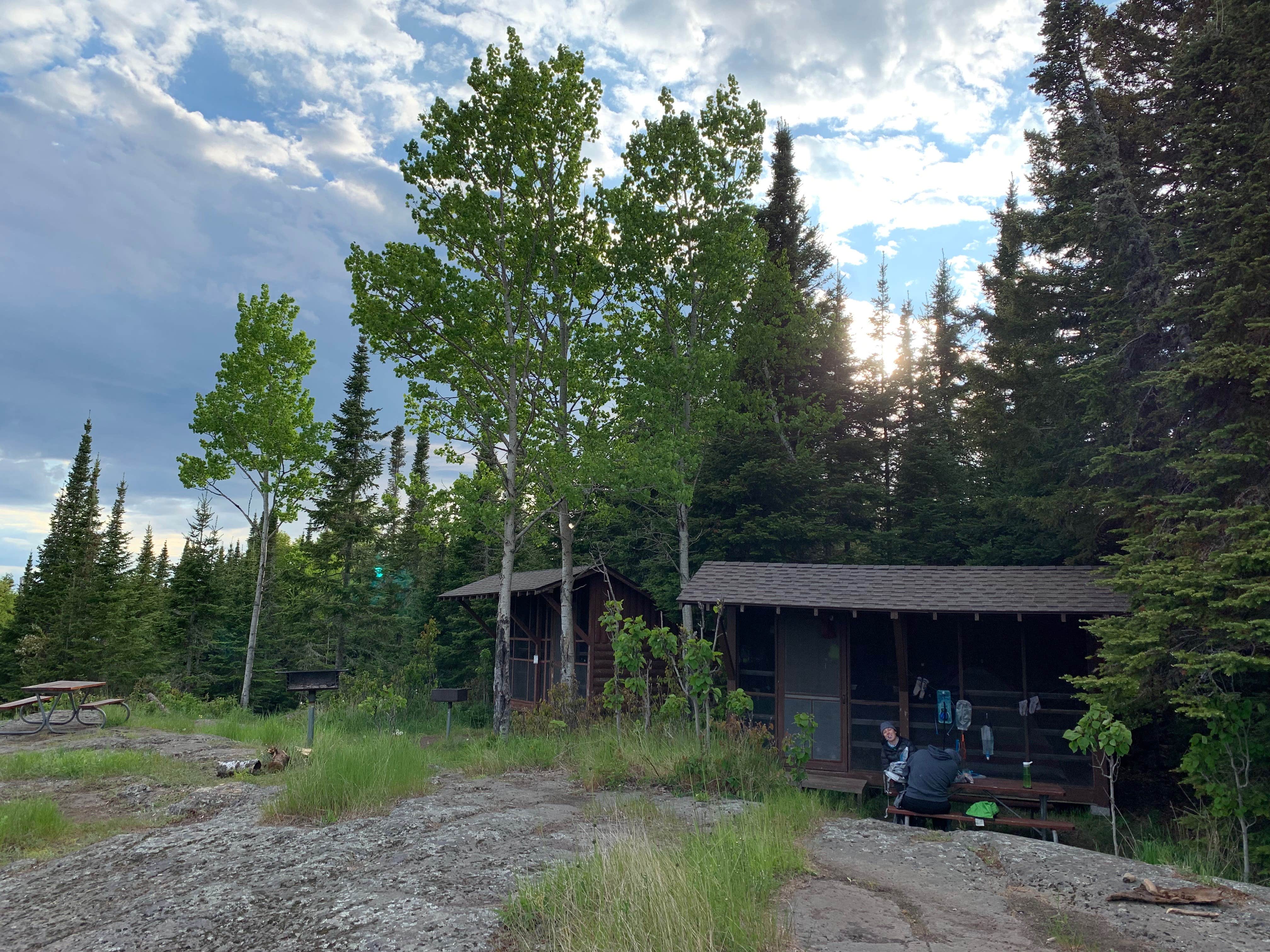 Ann E.'s photo of glamping accommodations at Chippewa Harbor Campground — Isle Royale National Park near Isle Royale National Park