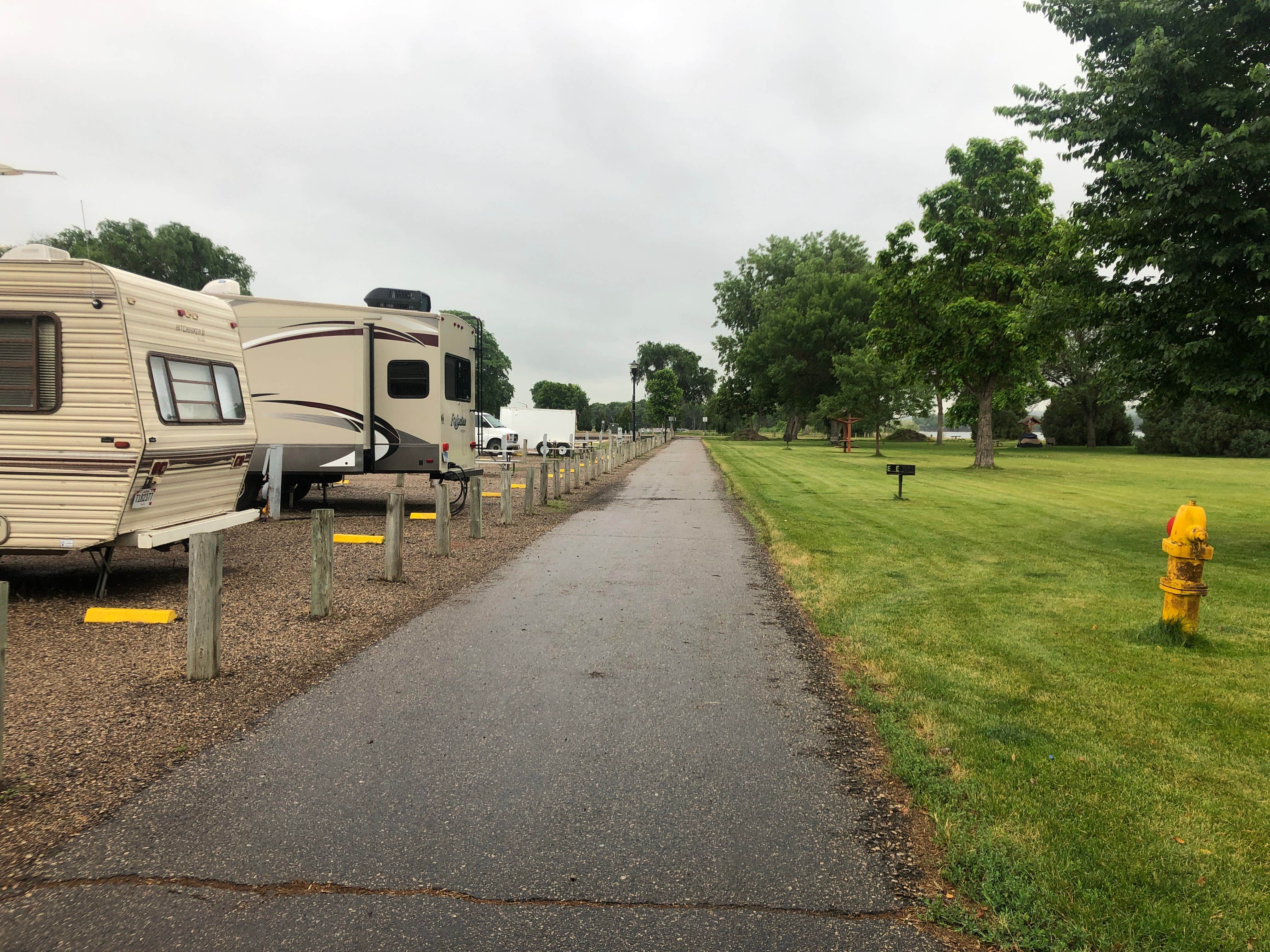Hayley K.'s photo of rv camping at Griffin Park near Lake Oahe