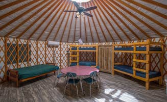 Tricia T.'s photo of glamping accommodations at Oak Lake RV Resort near Kankakee, IL