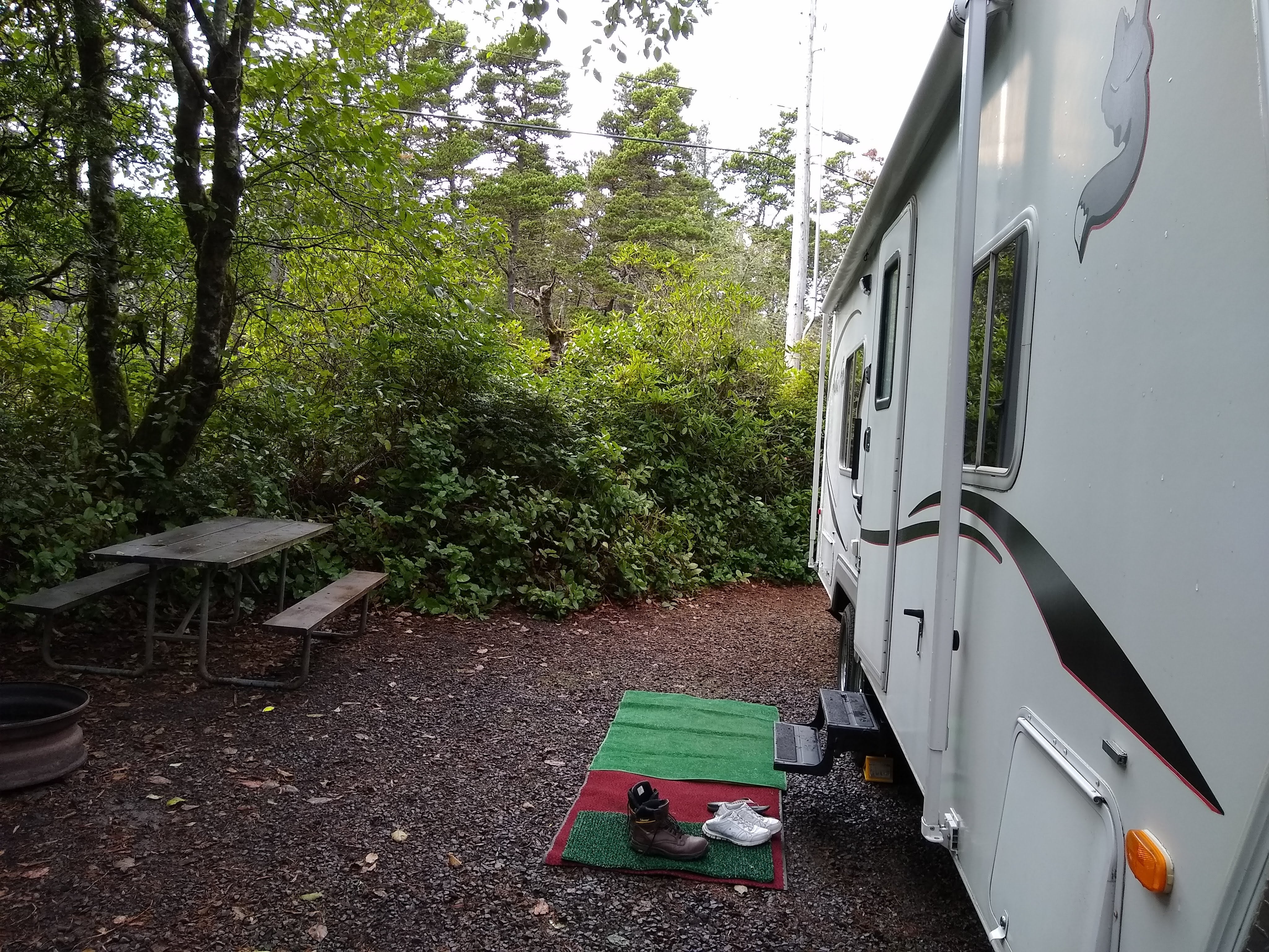 Campsite D15 has plenty of room for a picnic table.