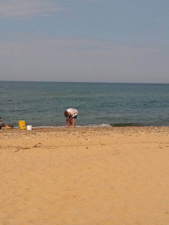 Lisa H.'s photo of camping with pets at Van Buren State Park Campground near Holland, MI